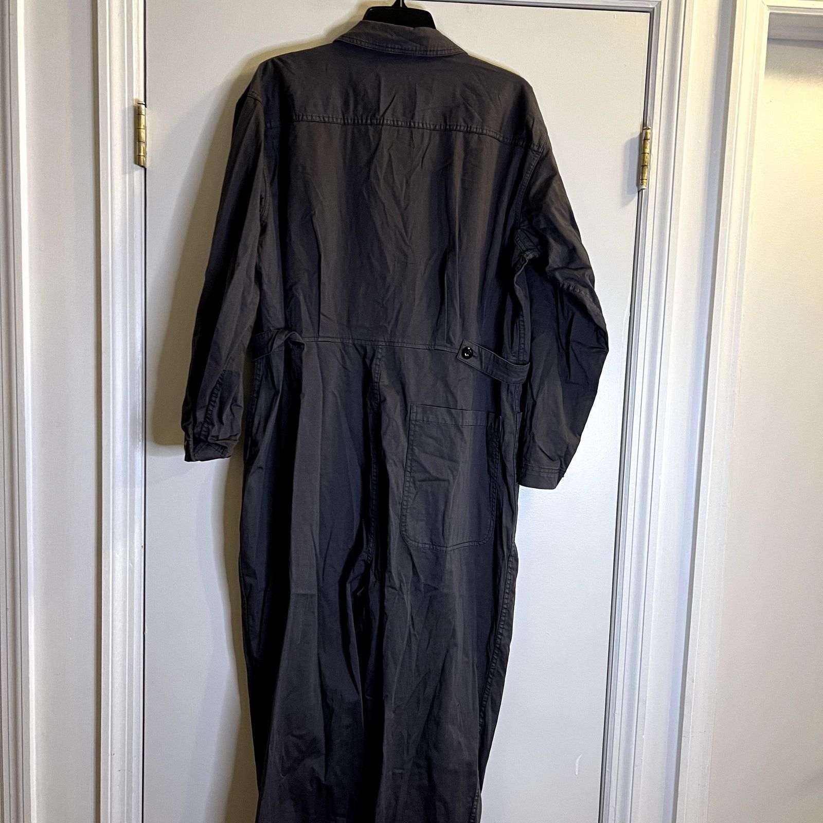 Alex Mill Alex Mill Standard Cotton Twill Iron Gray Jumpsuit XL Size 32" / US 10 / IT 46 - 7 Thumbnail