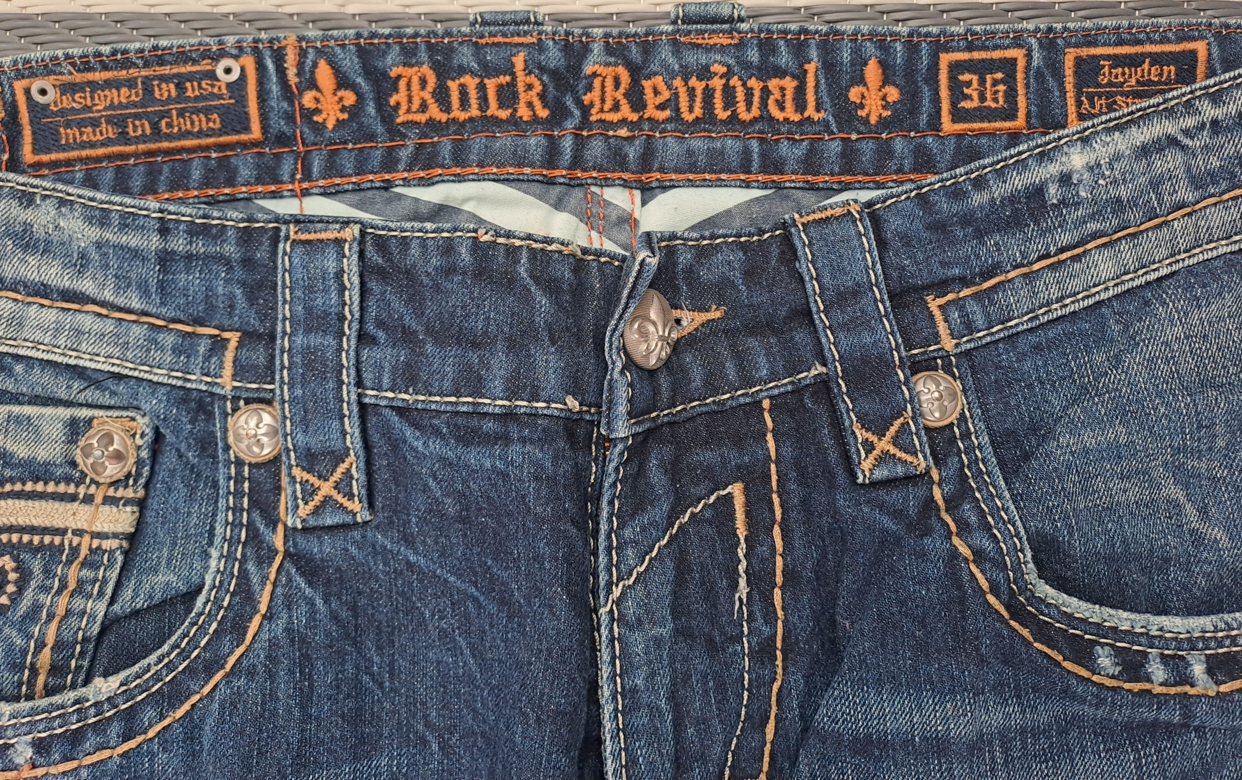 Rock Revival Vintage mens Rock Revival Jayden jeans '36' size Size US 36 / EU 52 - 3 Thumbnail