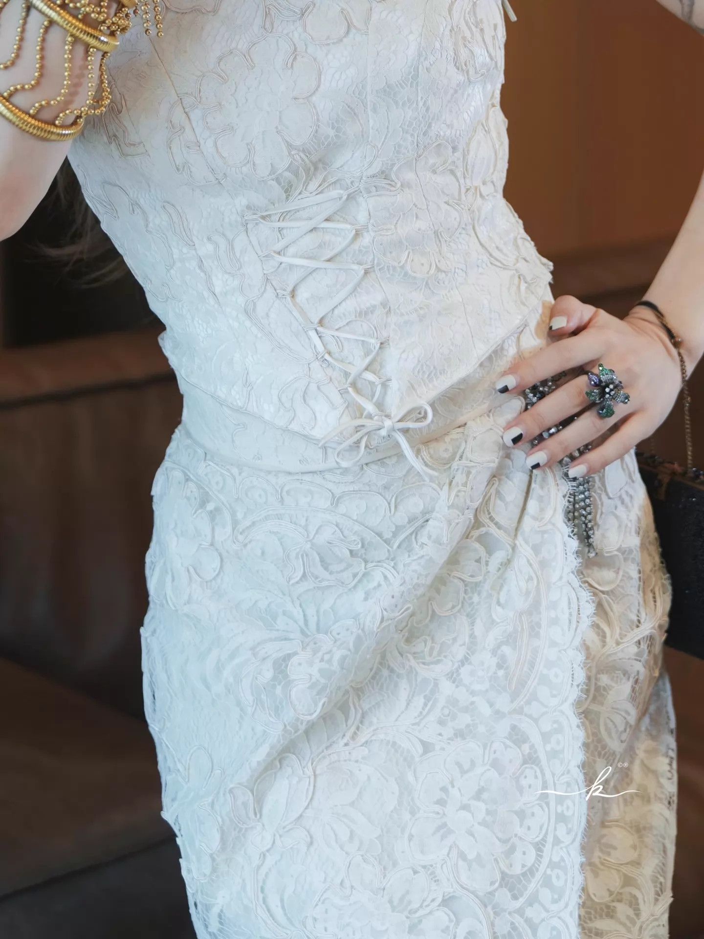 Other 1960s Italian Handmade 3-Piece Wedding Light Gown w/ Hat Size S / US 4 / IT 40 - 1 Thumbnail