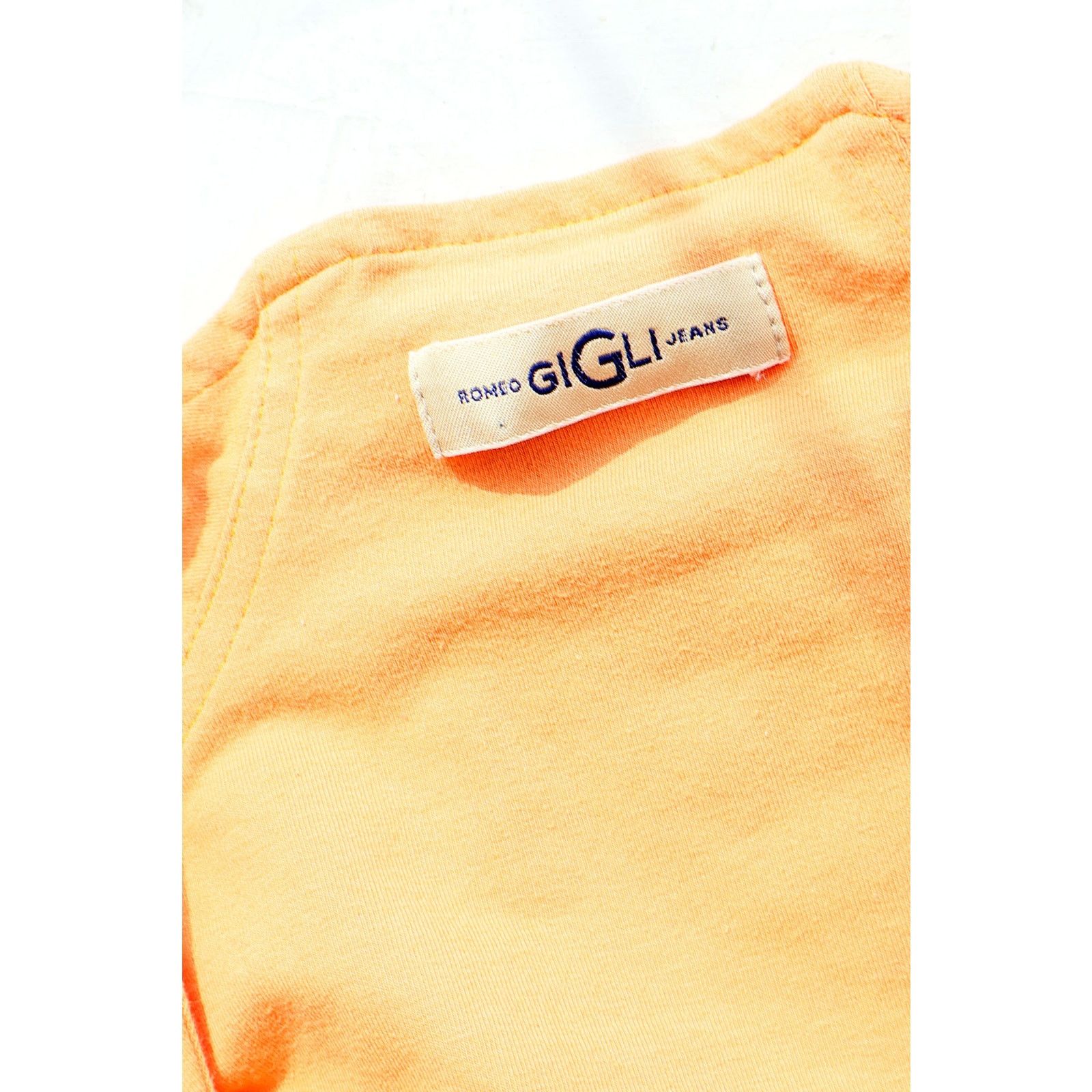 Romeo Gigli Vintage Romeo Gigli Orange Sherbert Cropped Bustier Top Size S / US 4 / IT 40 - 8 Thumbnail
