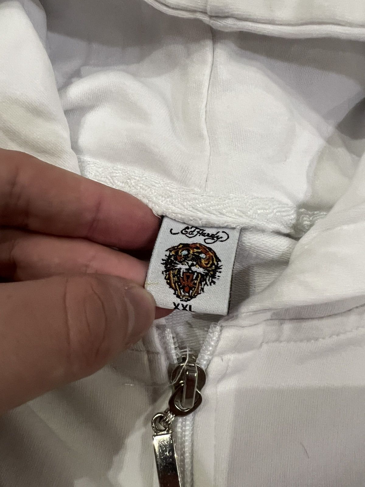 Christian Audigier × Ed Hardy × Vintage Vintage Y2k Ed Hardy 🤍 Cross Tattoo ❤️ Zip Hoodie 00’s Size S / US 4 / IT 40 - 11 Thumbnail