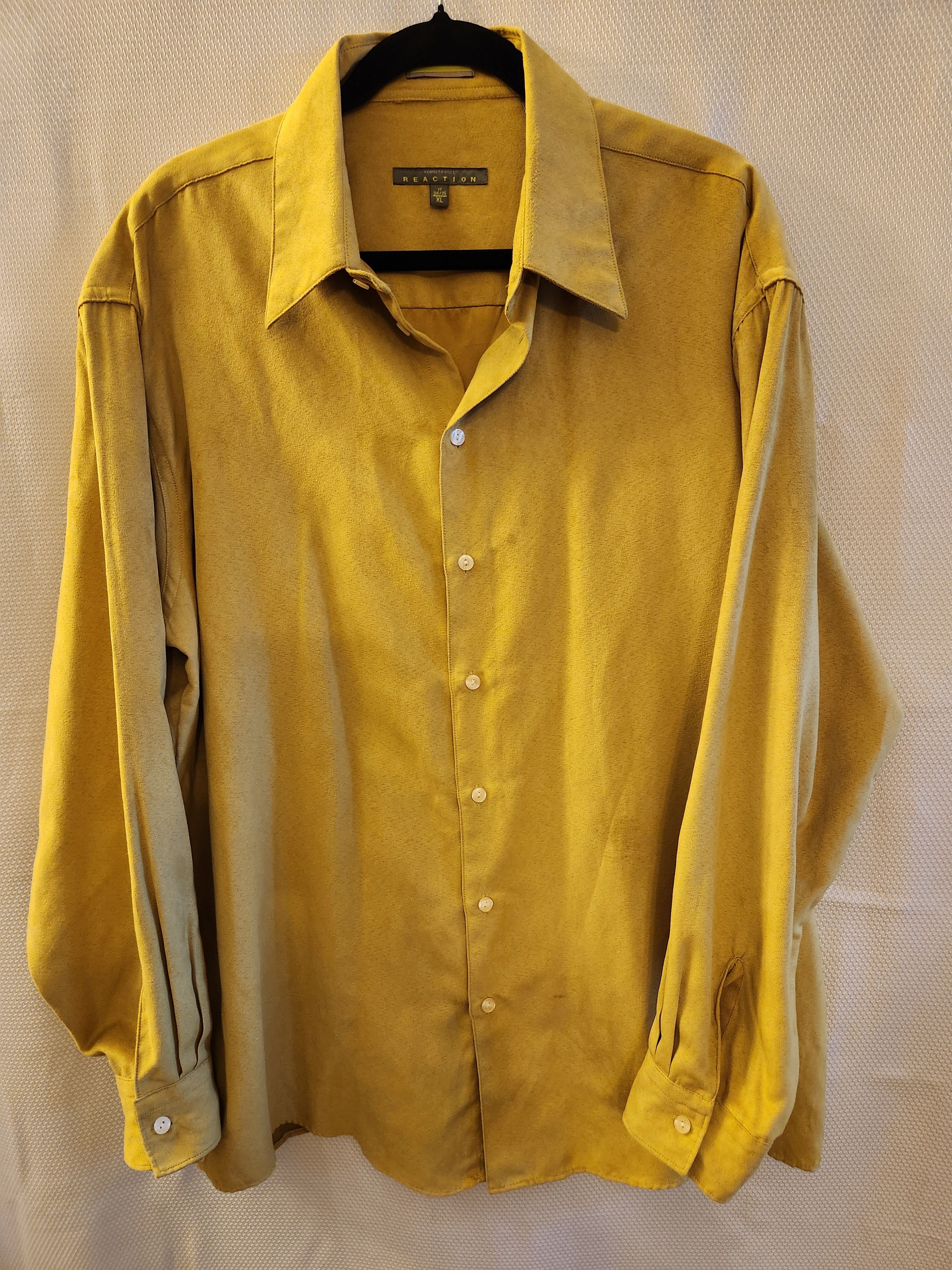 Kenneth Cole Vintage 80's Ultra Suede Long Sleeve Shirt Size US XL / EU 56 / 4 - 1 Thumbnail