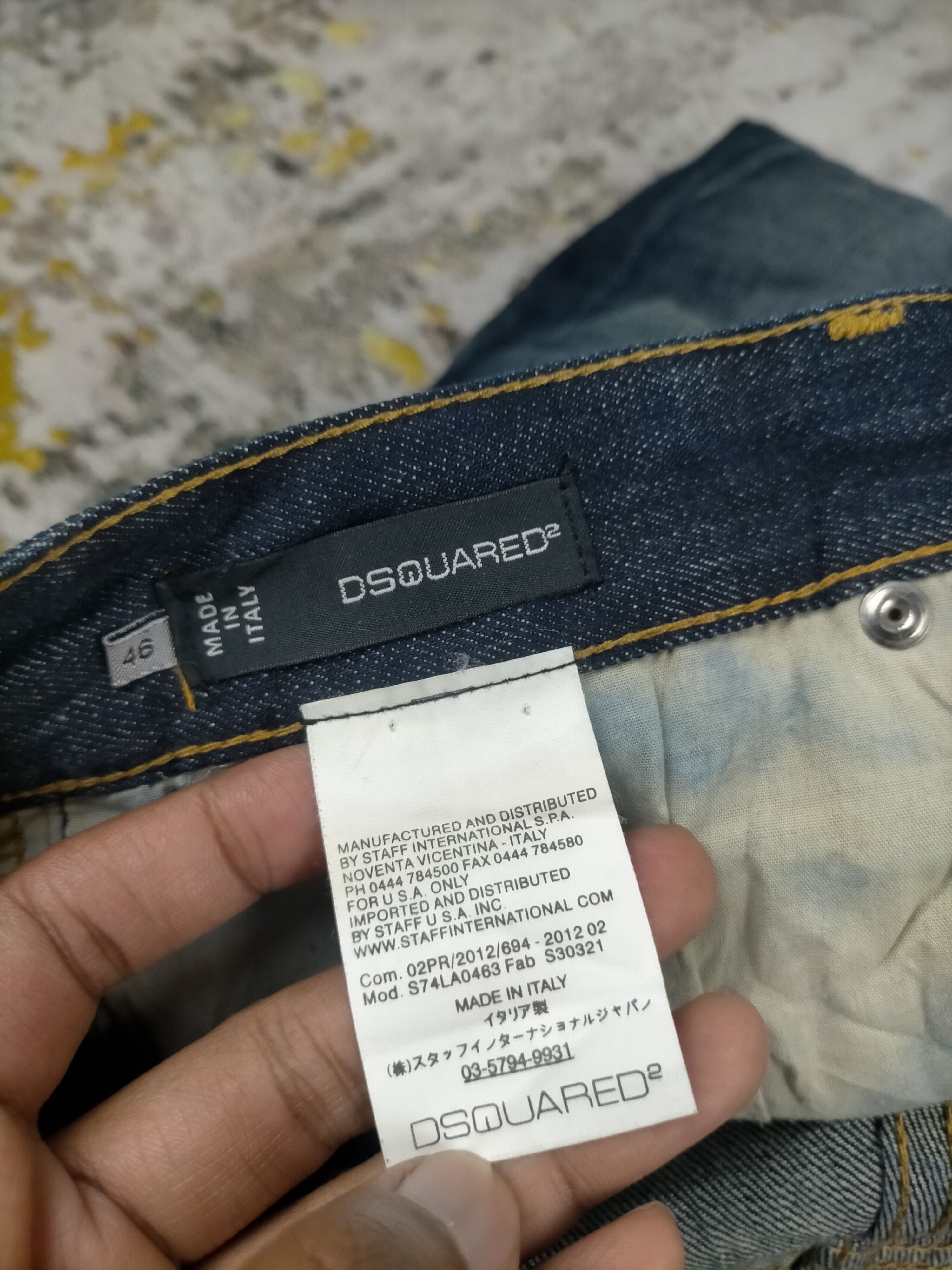 Dsquared2 🔥 Like New Dsquared2 Splatter Distressed Jeans Size US 33 - 16 Thumbnail