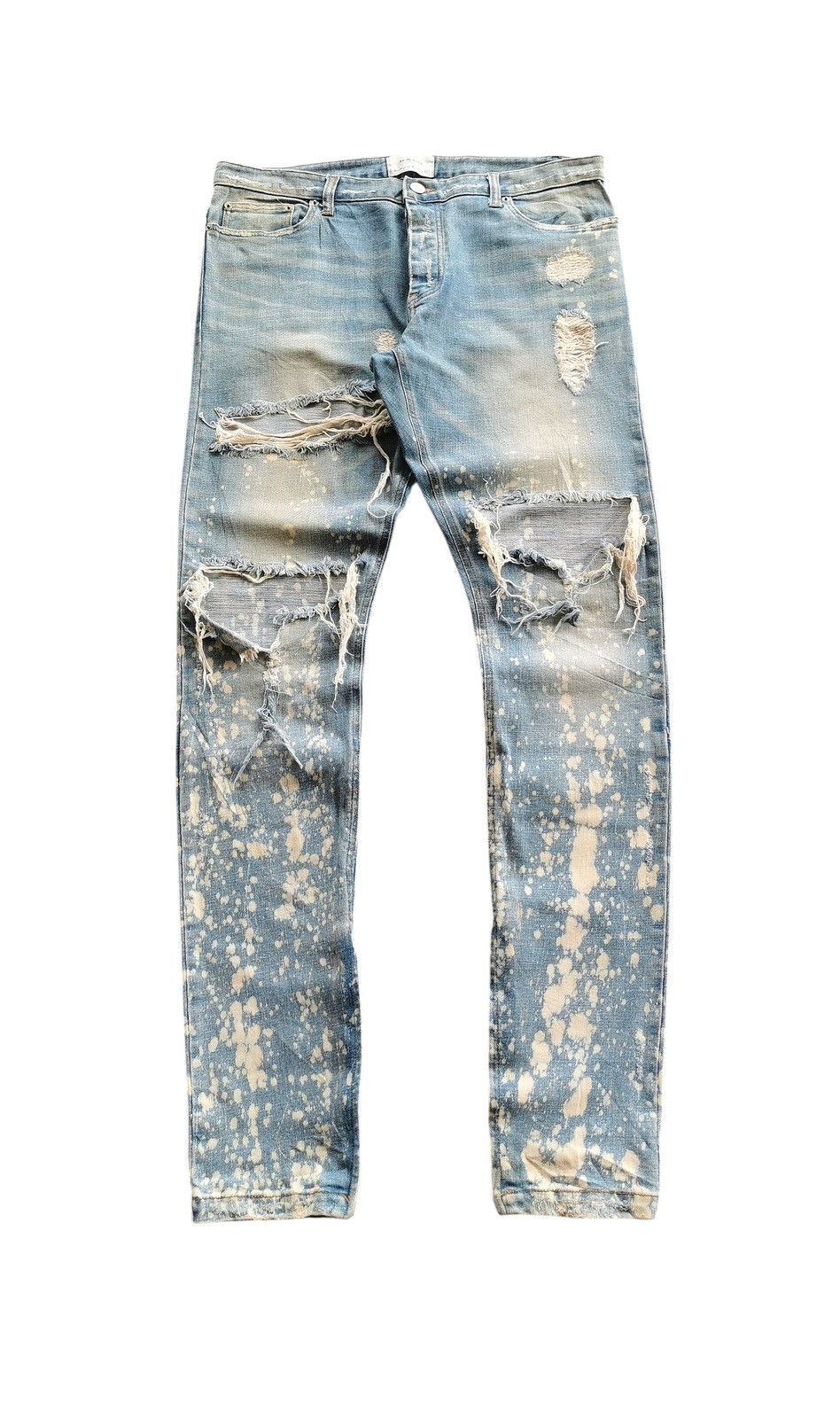 Halo Halo Thrashed Kpop Jeans Lookalike Amiri Jeans Size US 36 / EU 52 - 1 Thumbnail