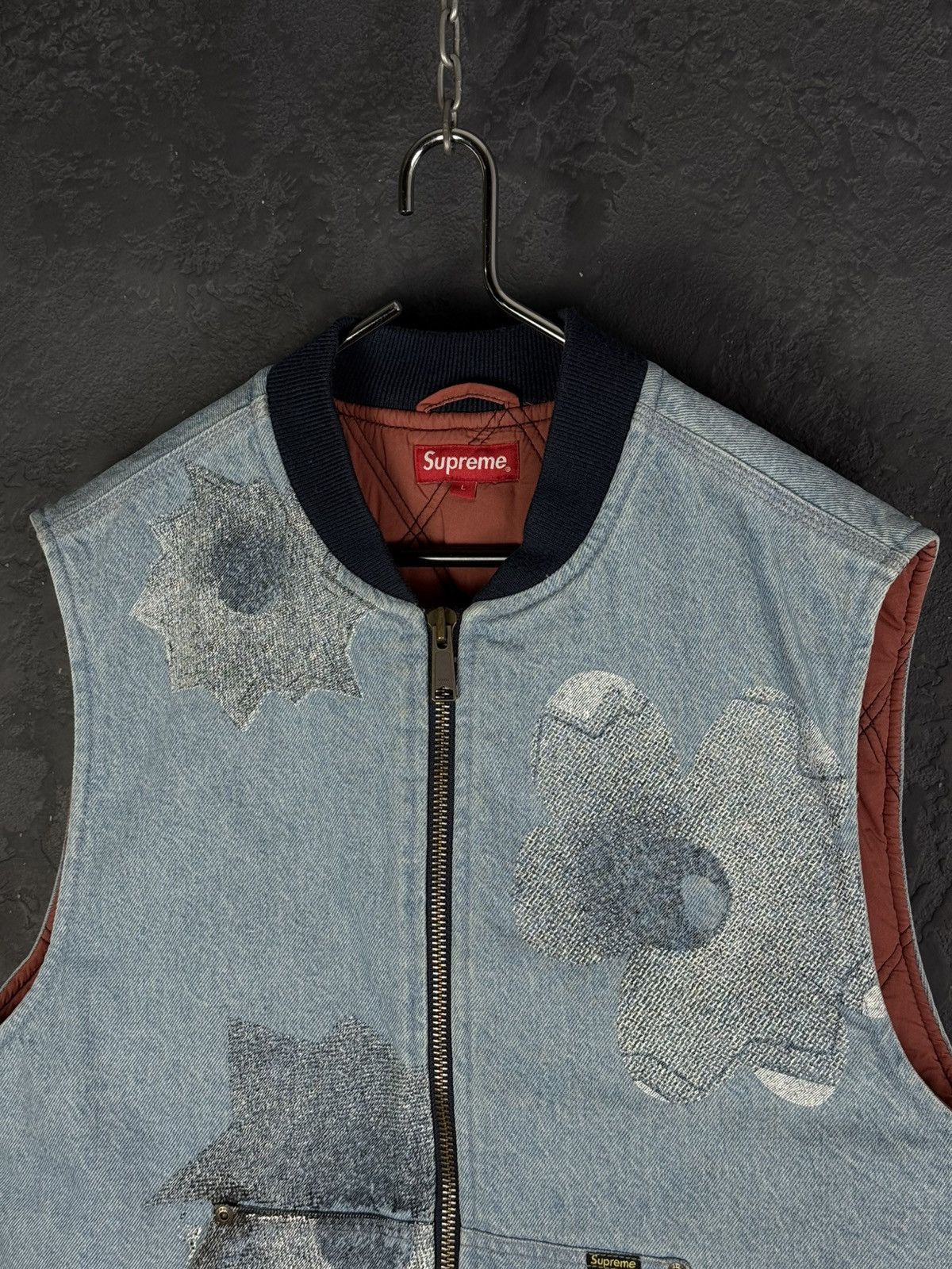 Supreme Supreme Nate Lowman Work Vest Denim (Large) Size US L / EU 52-54 / 3 - 6 Thumbnail
