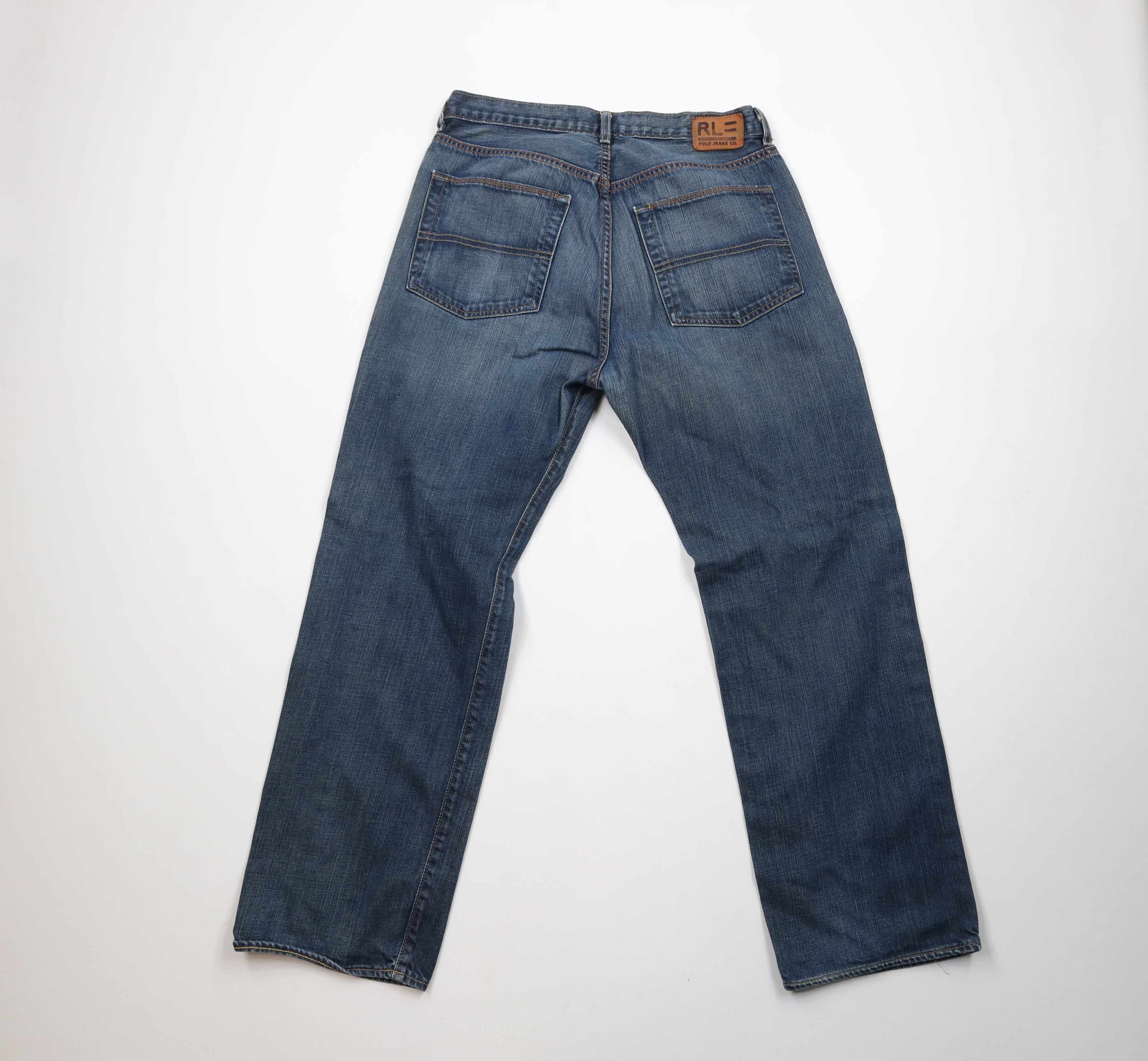 Ralph Lauren × Vintage Vintage Ralph Lauren Relaxed Fit Straight Leg Denim Jeans Size US 32 / EU 48 - 8 Thumbnail