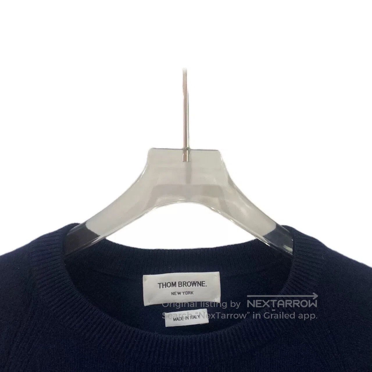 Thom Browne thom browne navy classic long sleeve knitwear. Size US XS / EU 42 / 0 - 3 Thumbnail