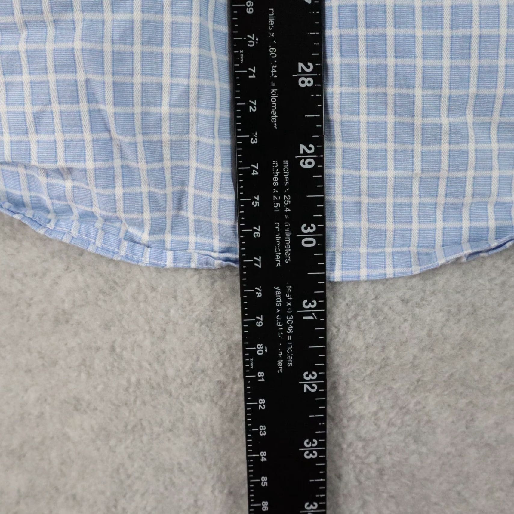 Tailorbyrd Tailorbyrd Shirt Mens XL Classic Fit Casual Button Up Blue Plaid Short Sleeve Size US XL / EU 56 / 4 - 7 Thumbnail