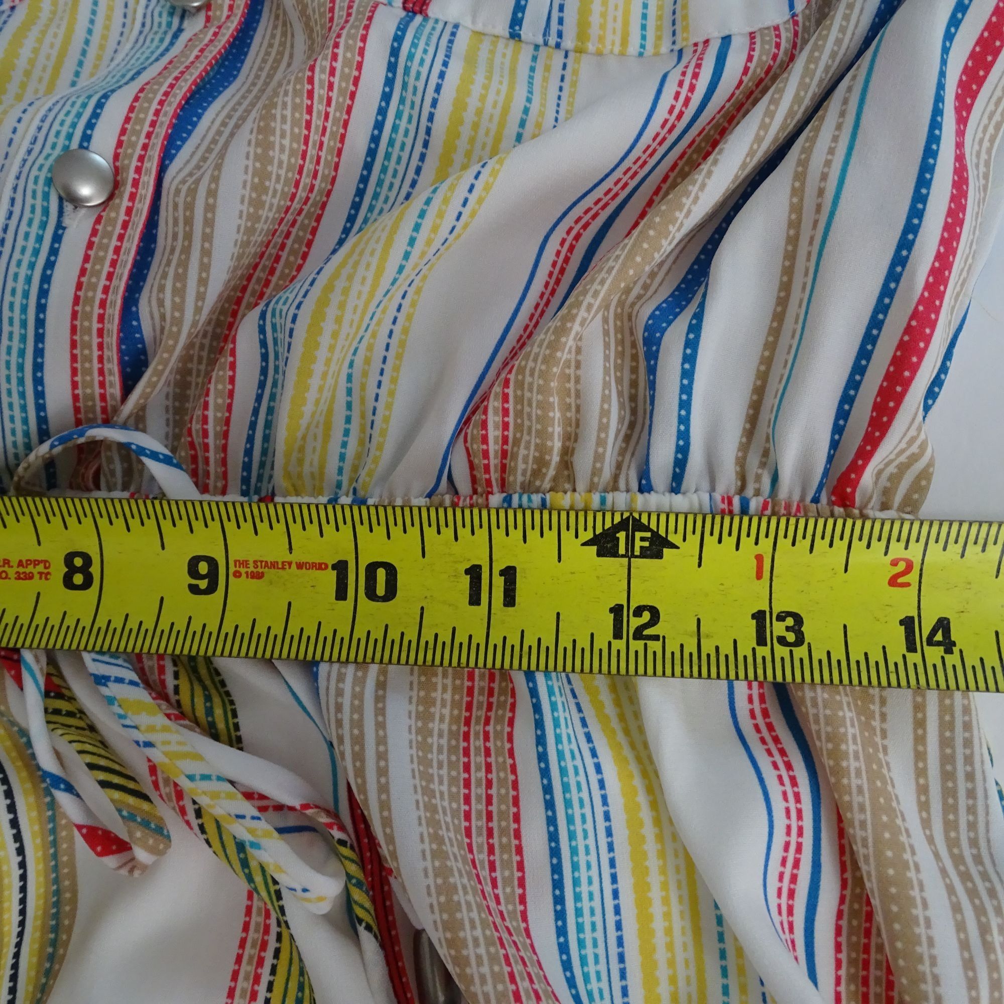 Other Bebop Striped Button Bodice Shirt Dress Women Size L Size L / US 10 / IT 46 - 12 Thumbnail