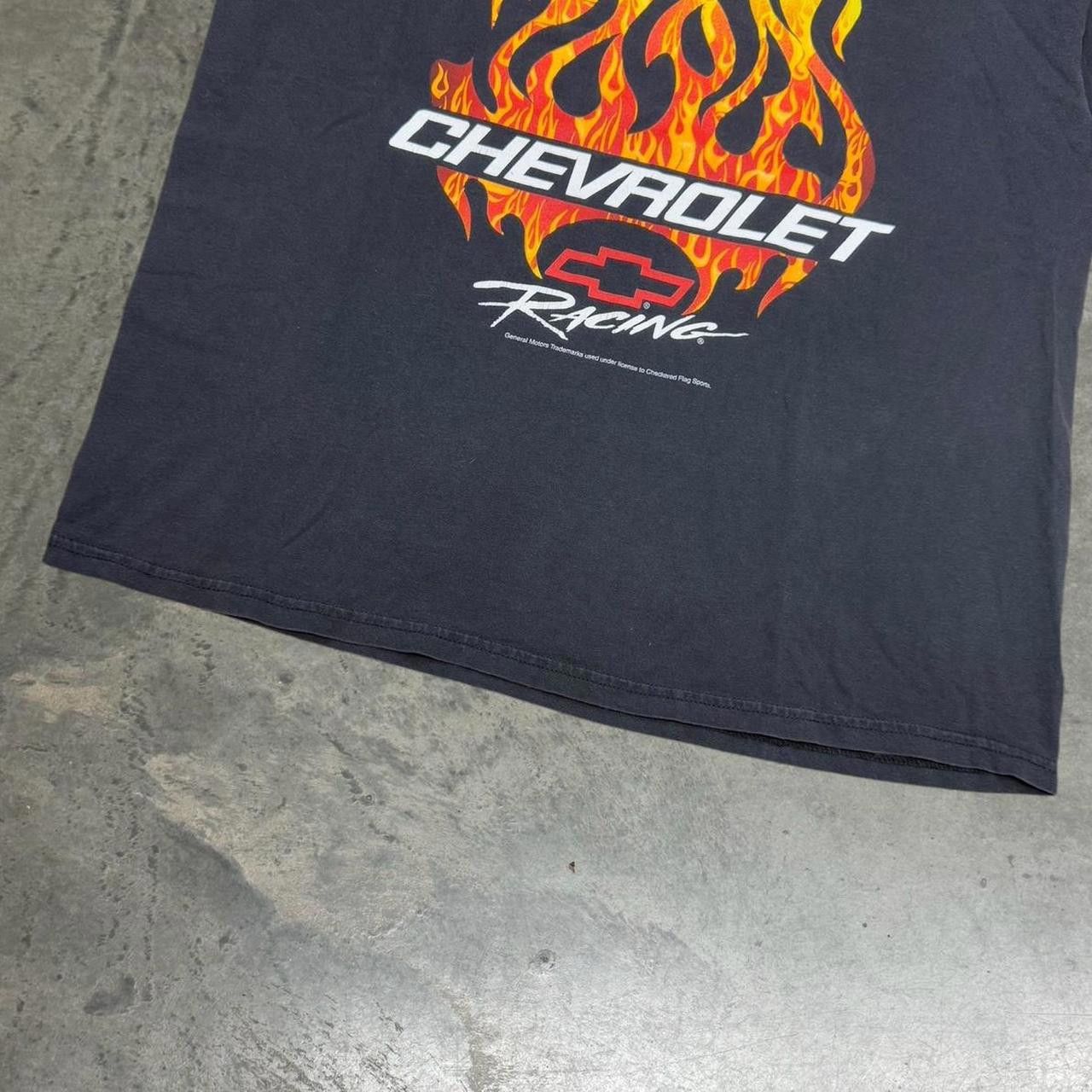 Gildan × Vintage Vintage Y2K Chevrolet Racing Flames T-Shirt Size US XL / EU 56 / 4 - 3 Thumbnail