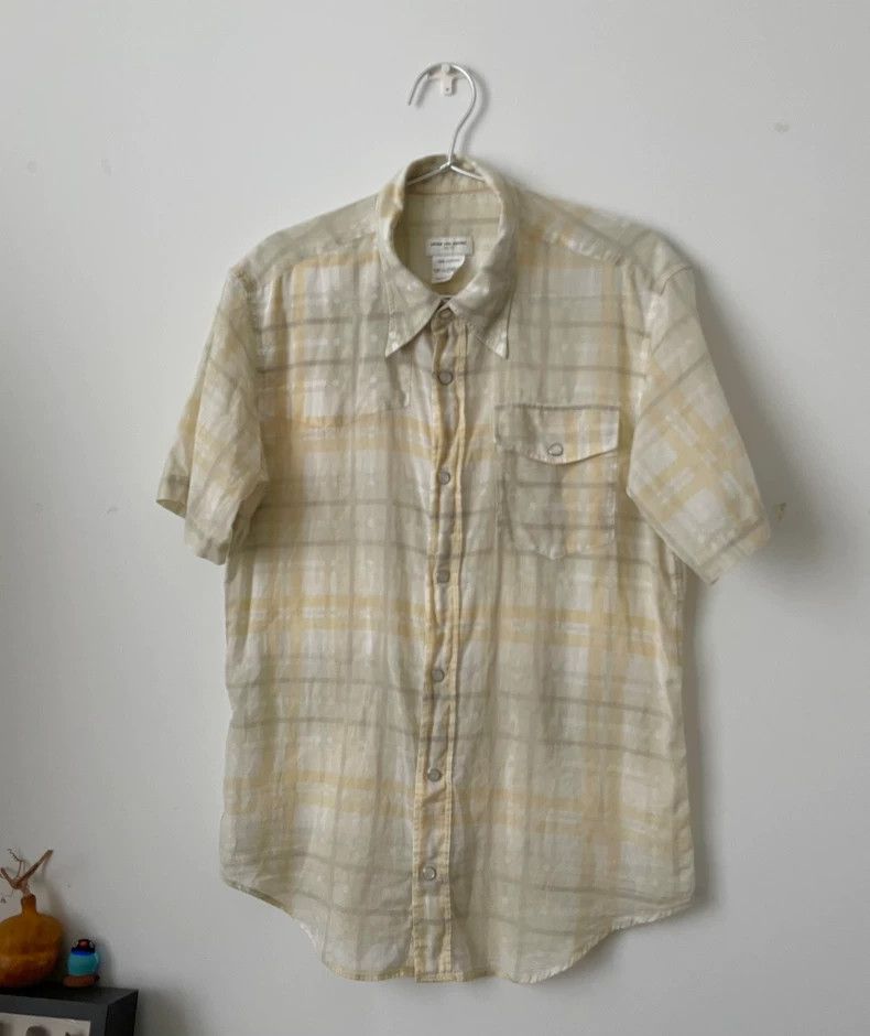 Dries Van Noten Dries Van Noten Plaid Short Sleeve Shirt Size US L / EU 52-54 / 3 - 1 Thumbnail