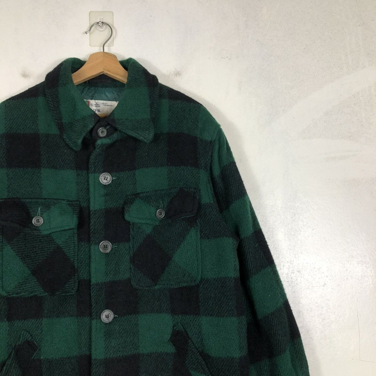 Japanese Brand 📌VTG WOOL SHIRT JACKET TARTAN DESIGN MACHOPE ISSEY MIYAKE Size US M / EU 48-50 / 2 - 8 Thumbnail