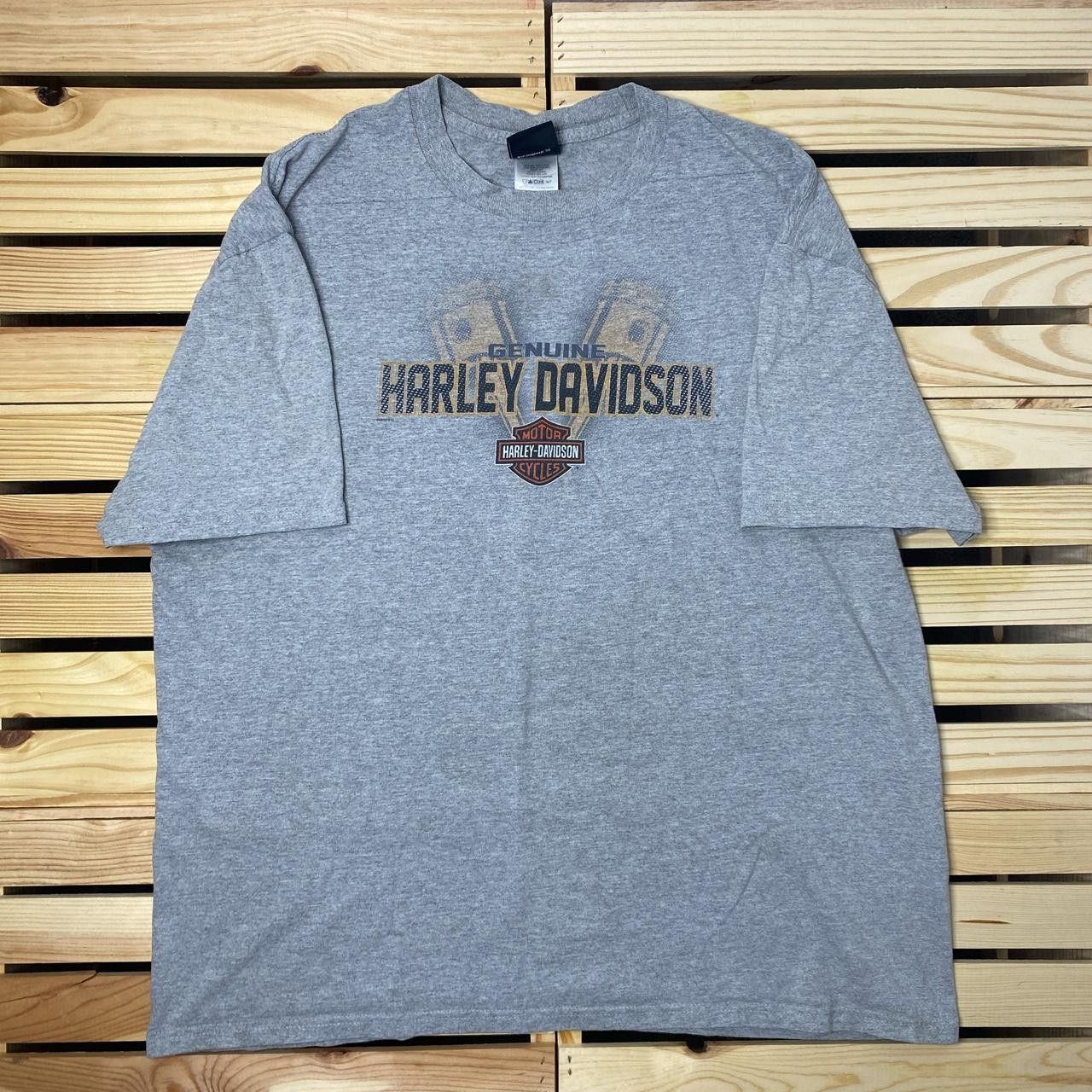 Harley Davidson Vintage Harley Davidson Pirate Gray Biker Tee Size 2XL Size US XXL / EU 58 / 5 - 2 Thumbnail