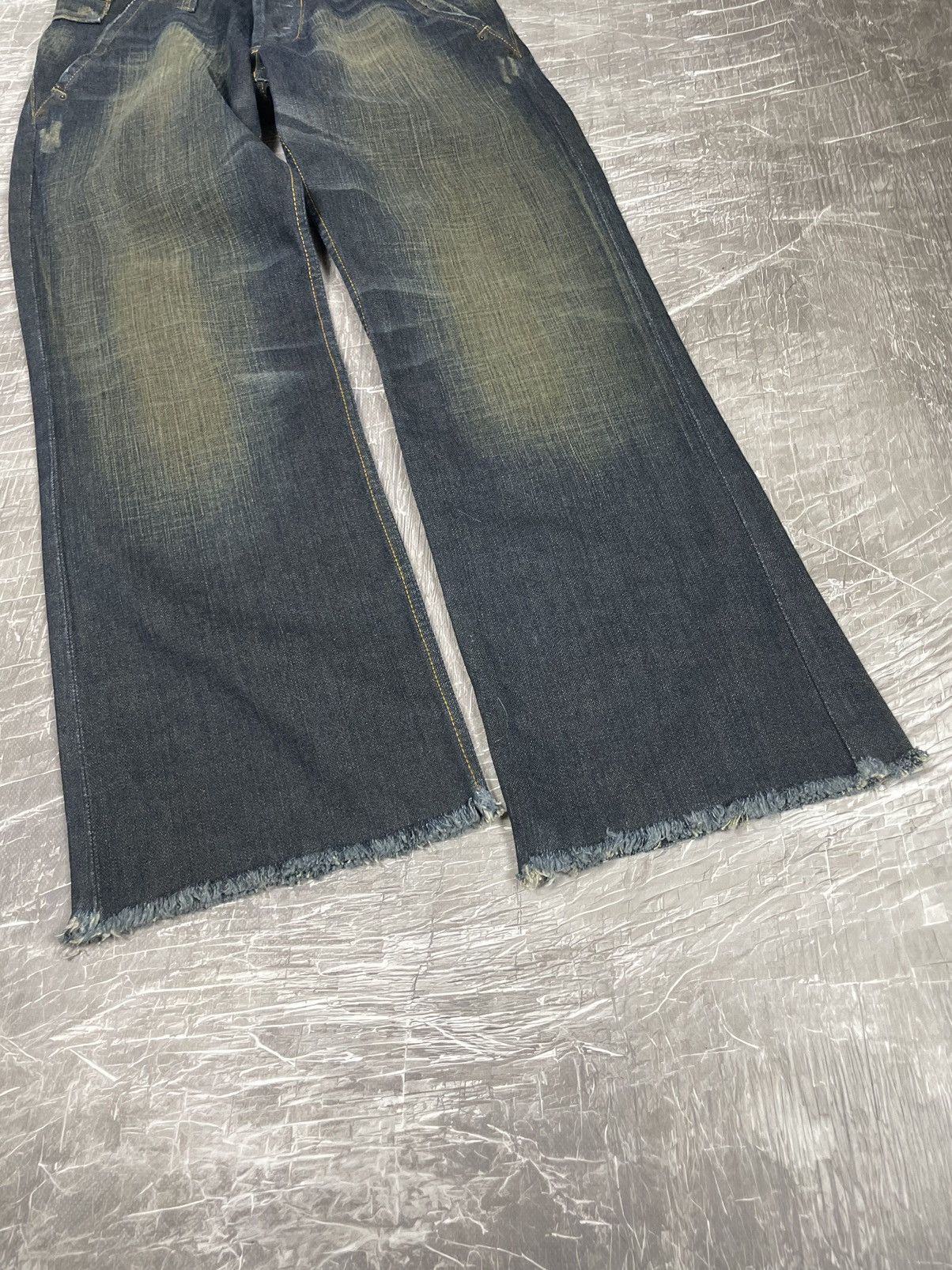Hysteric Glamour Y2K Distressed Fade Denim Jeans No Faith Balenciaga Style Size US 29 - 6 Thumbnail
