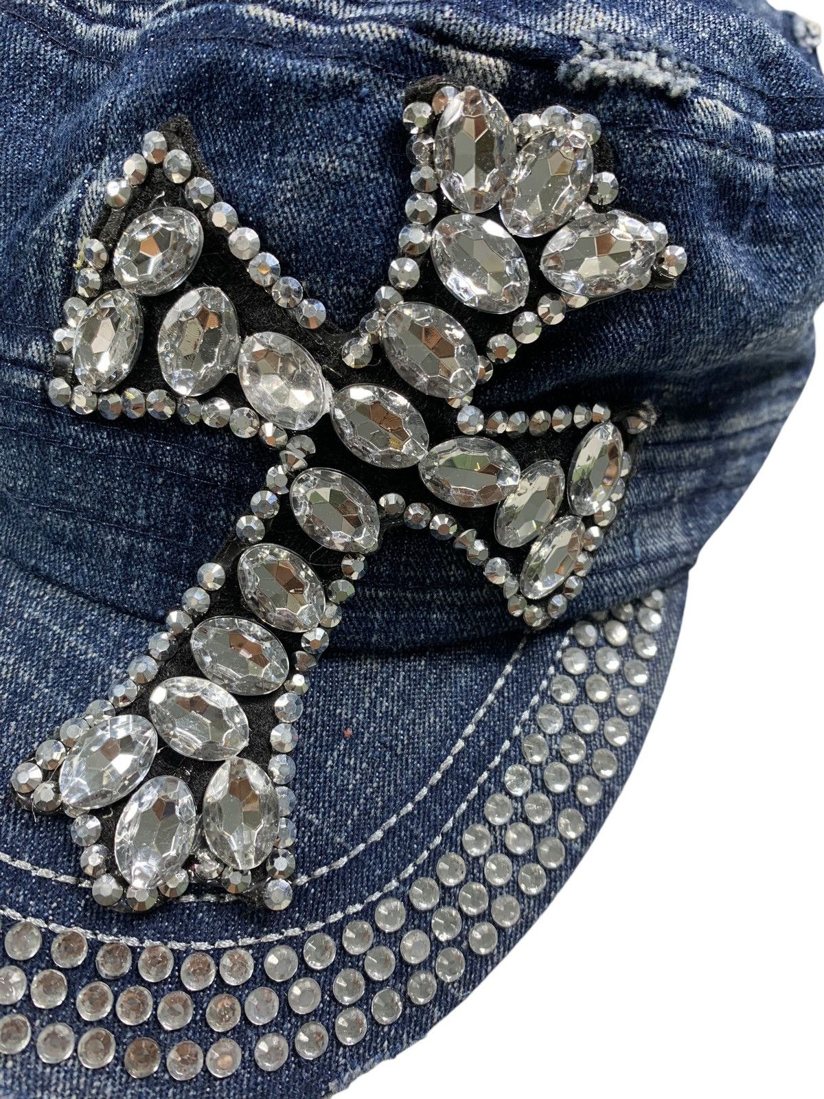 If Six Was Nine Punk Bondage style cross Hats Rare Size ONE SIZE - 3 Thumbnail