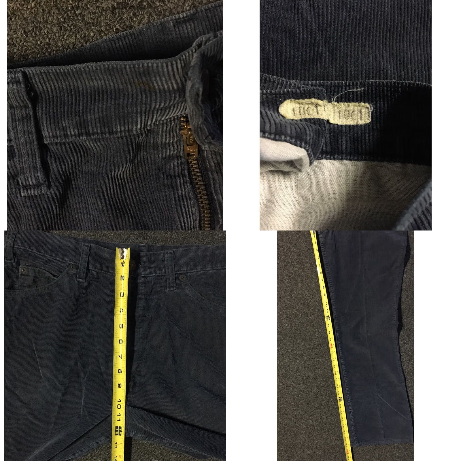 Levi's Levi's 500 Series Jeans Corduroy 70s White Tab Talon Zipper 34/31 in Navy Blue USA Mens Biker Grunge Punk Retro 80s 90s Fashion Size US 34 / EU 50 - 8 Thumbnail