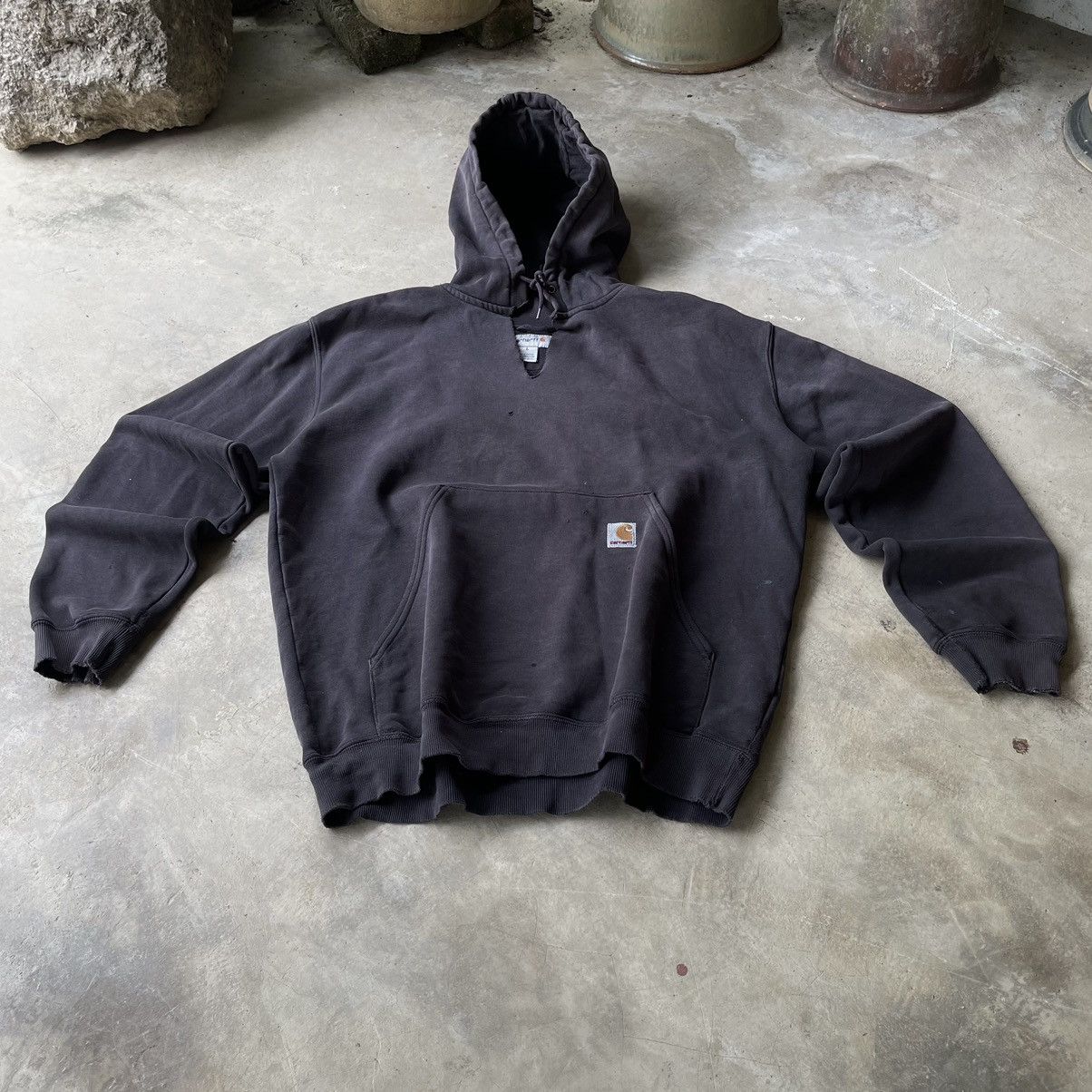 Carhartt THRASHED SUN FADED CARHARTT HOODIE OVERSIZED L Size US L / EU 52-54 / 3 - 2 Thumbnail