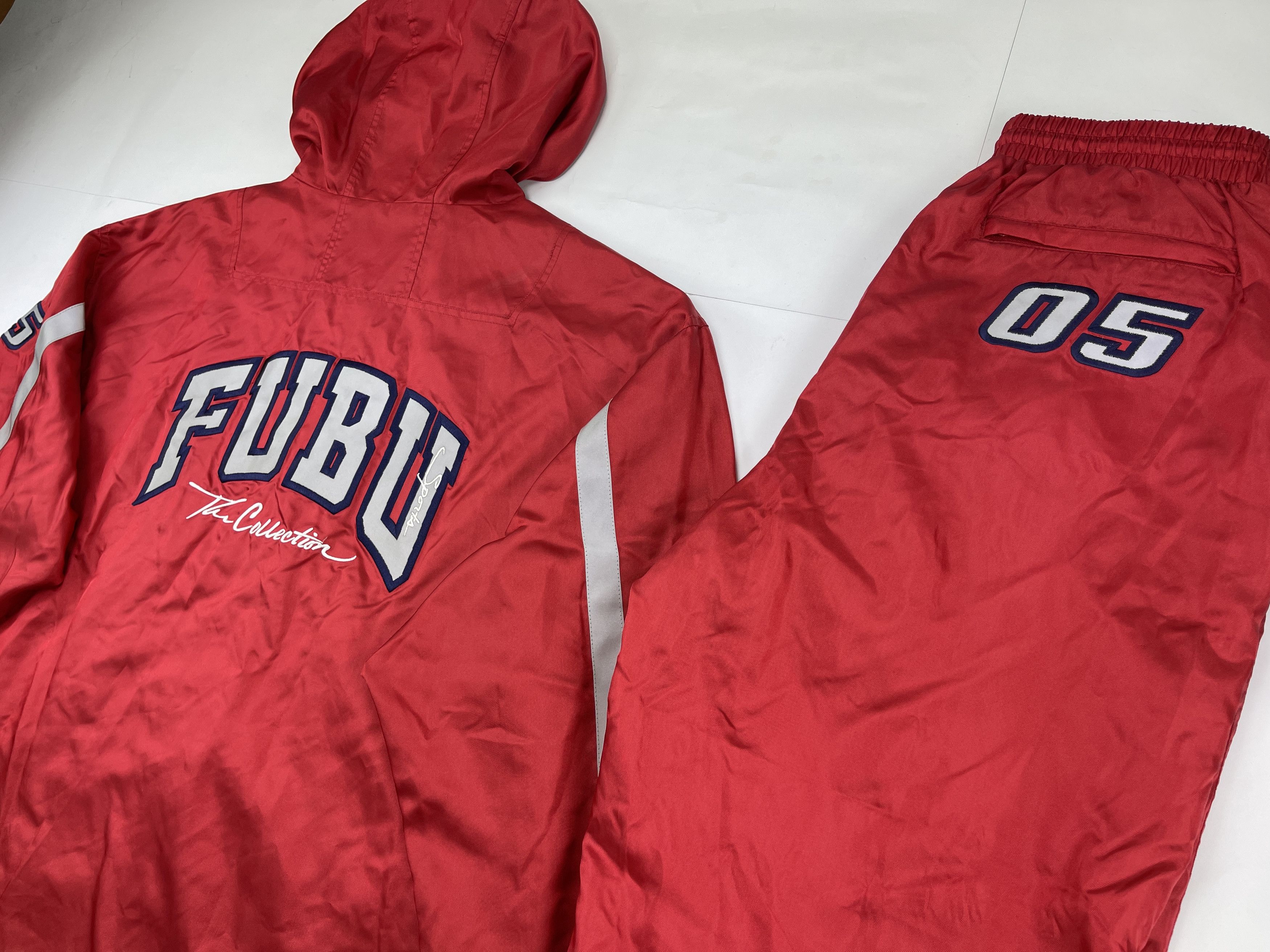 Fubu FUBU tracksuit, baggy track suit jacket and pants set 90s XL Size US XL / EU 56 / 4 - 6 Thumbnail