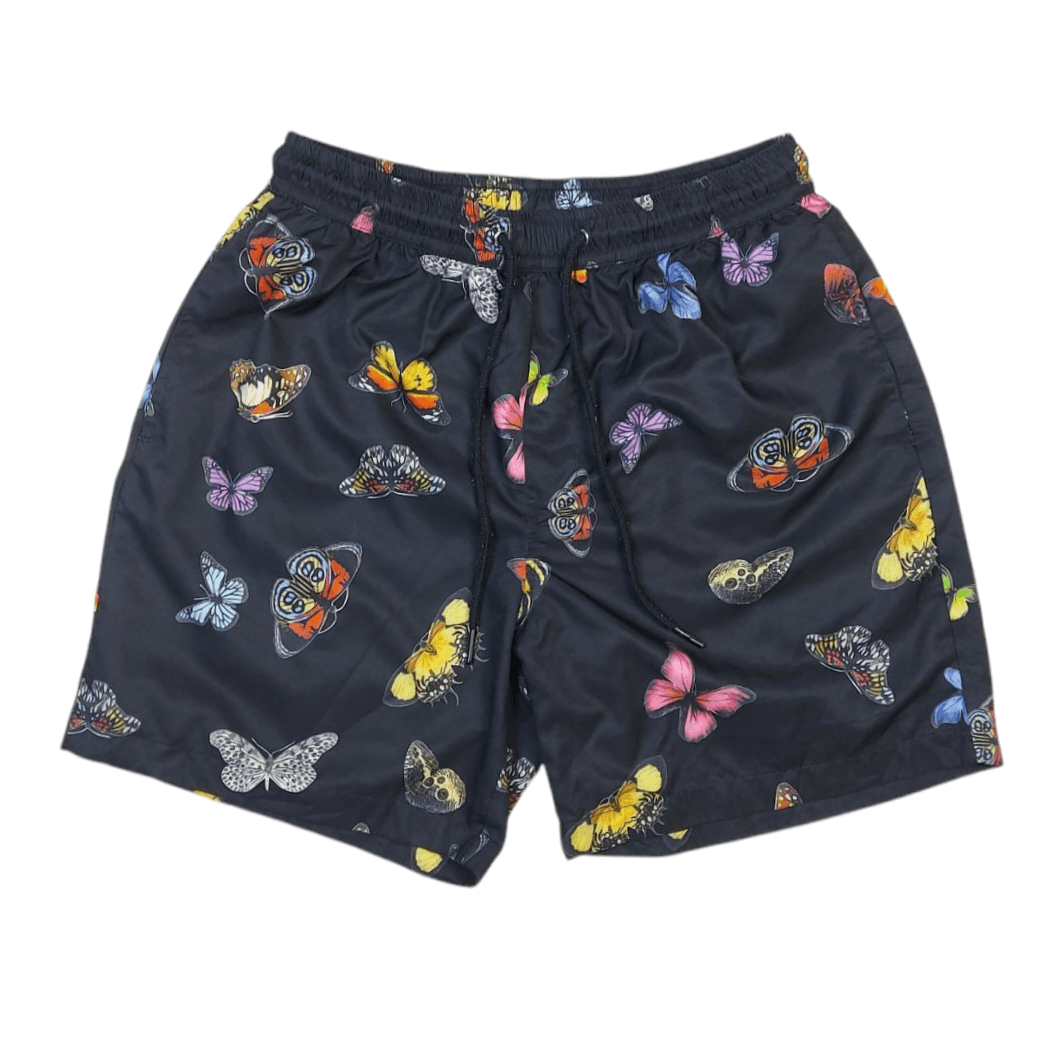 GOAT Crew Goat Crew Butterfly Multicolor Black Nylon Shorts Size L Size US 32 / EU 48 - 1 Thumbnail