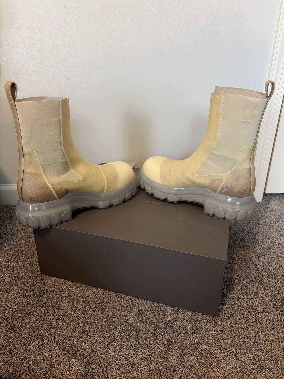 Rick Owens RICK OWENS BEATLE BOZO TRACTOR BOOTS RU01C4881 LCTO Size US 10 / EU 43 - 5 Thumbnail