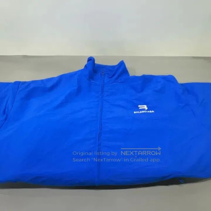 Balenciaga Balenciaga Blue Logo Embroidered Long Sleeve Jacket. Size US M / EU 48-50 / 2 - 9 Thumbnail