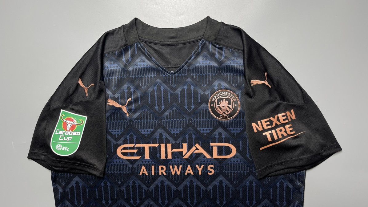 Puma MAN CITY PUMA 2020/2021 FOOTBALL AWAY JERSEY #10 AGUERO Size US XL / EU 56 / 4 - 3 Thumbnail