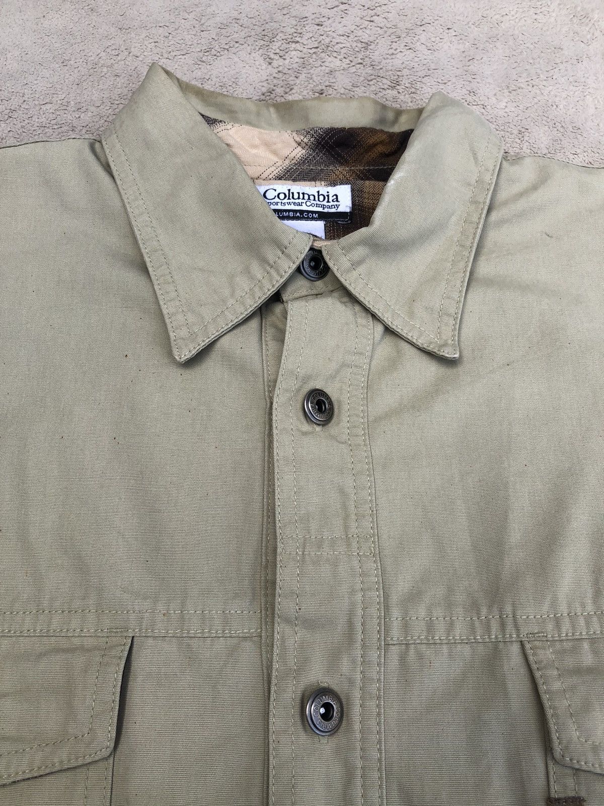 Columbia × Vintage Vintage Columbia Omni Shield Workwear Fleece Shirt Size US L / EU 52-54 / 3 - 7 Thumbnail