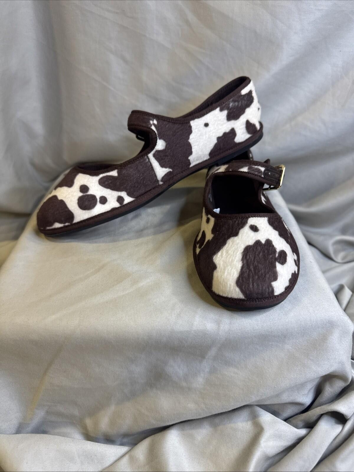 Other Universal Thread Halston Flats Brown Cow Print Sz 9 [A13] | Grailed