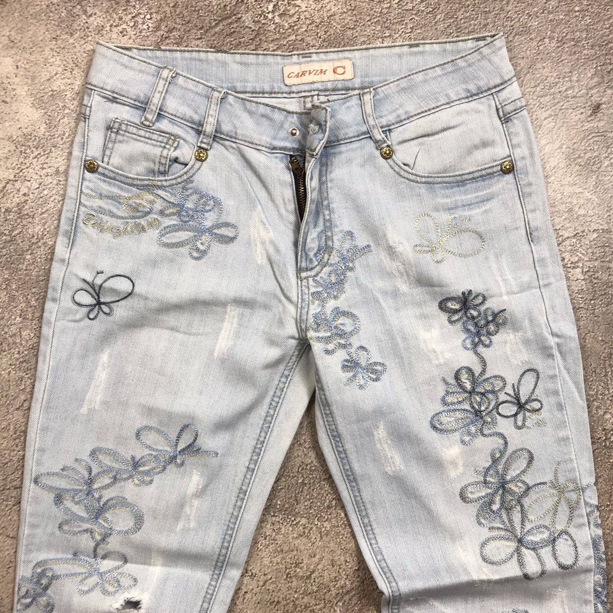Vintage Vintage 90s Distressed Baggy Jeans Thrashed Skate Grunge 28 Size 28" / US 6 / IT 42 - 4 Thumbnail