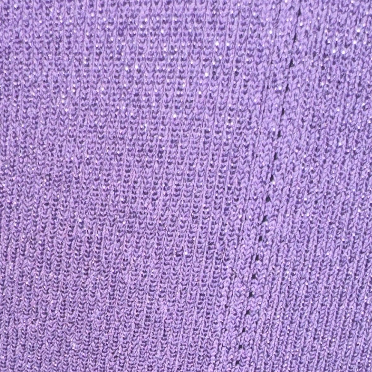 Retrofete New Retrofete Amster Rib Knit Metallic Lilac Dress Sz Large Size L / US 10 / IT 46 - 11 Thumbnail