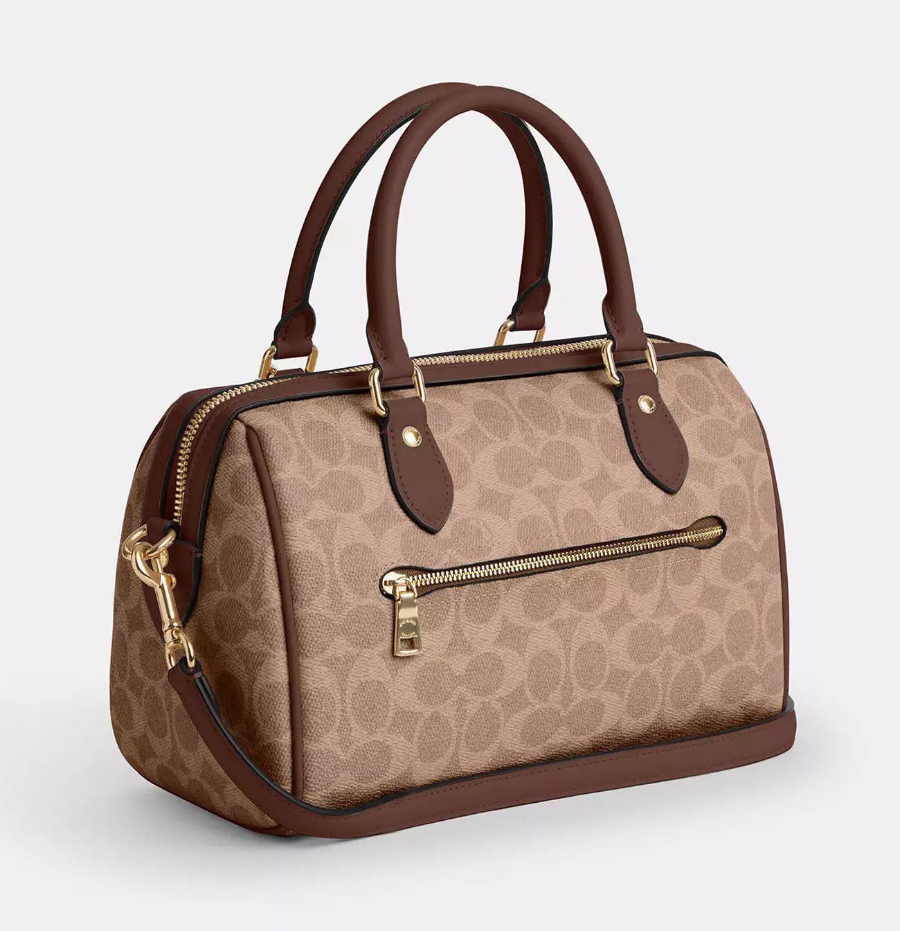 Coach Rowan Satchel Bag In Signature Canvas CV961 Size ONE SIZE - 5 Thumbnail