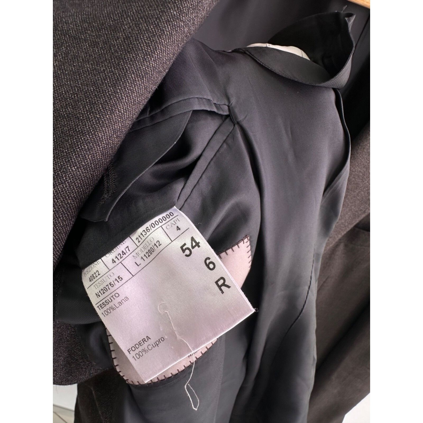 Canali VTG Canali Di Marino Home Dark Grey 2 Button Wool Coat Jacke Size US L / EU 52-54 / 3 - 11 Thumbnail