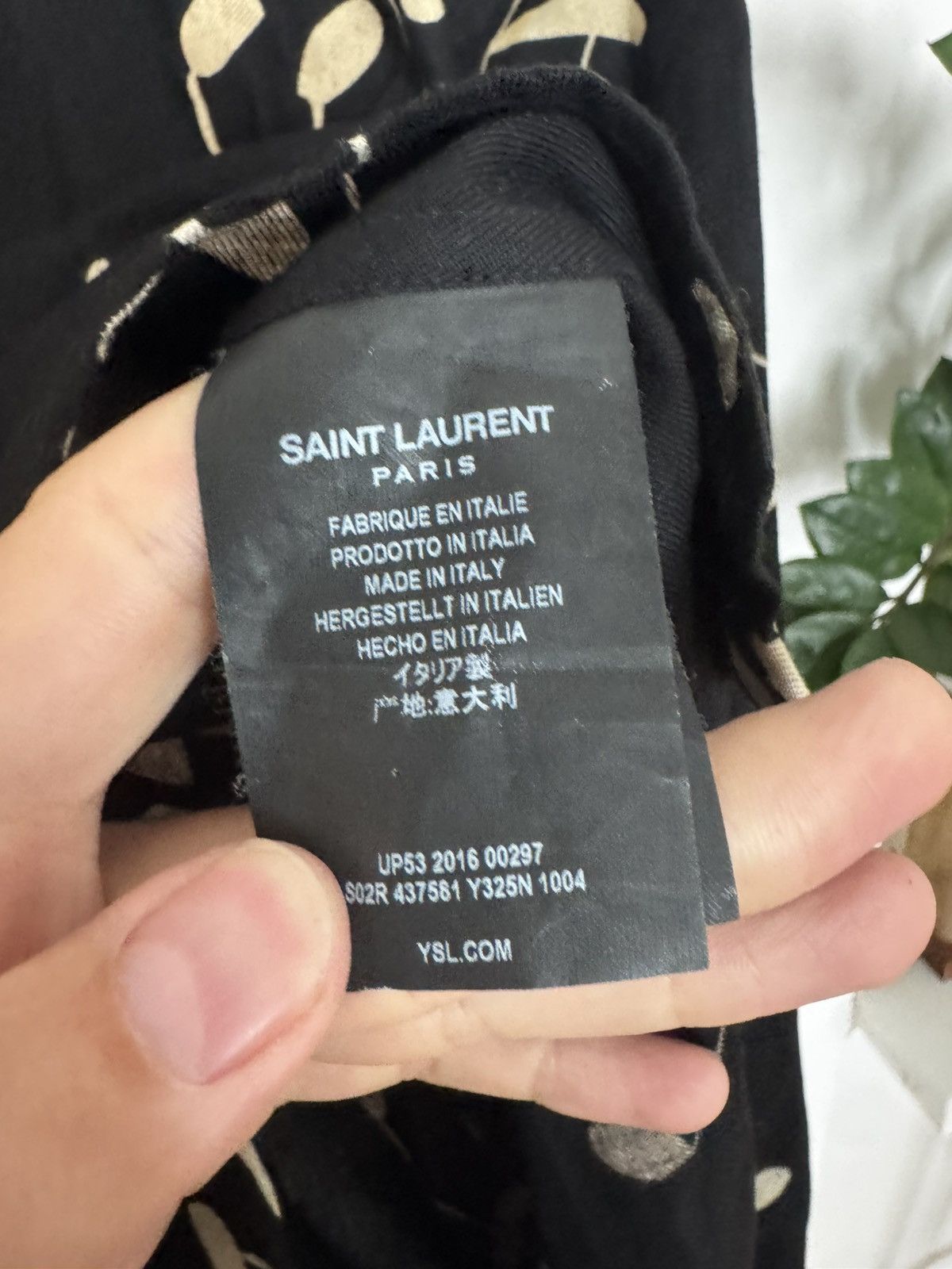 Saint Laurent Paris Hedi Music notes viscose shirt Size US XS / EU 42 / 0 - 4 Thumbnail