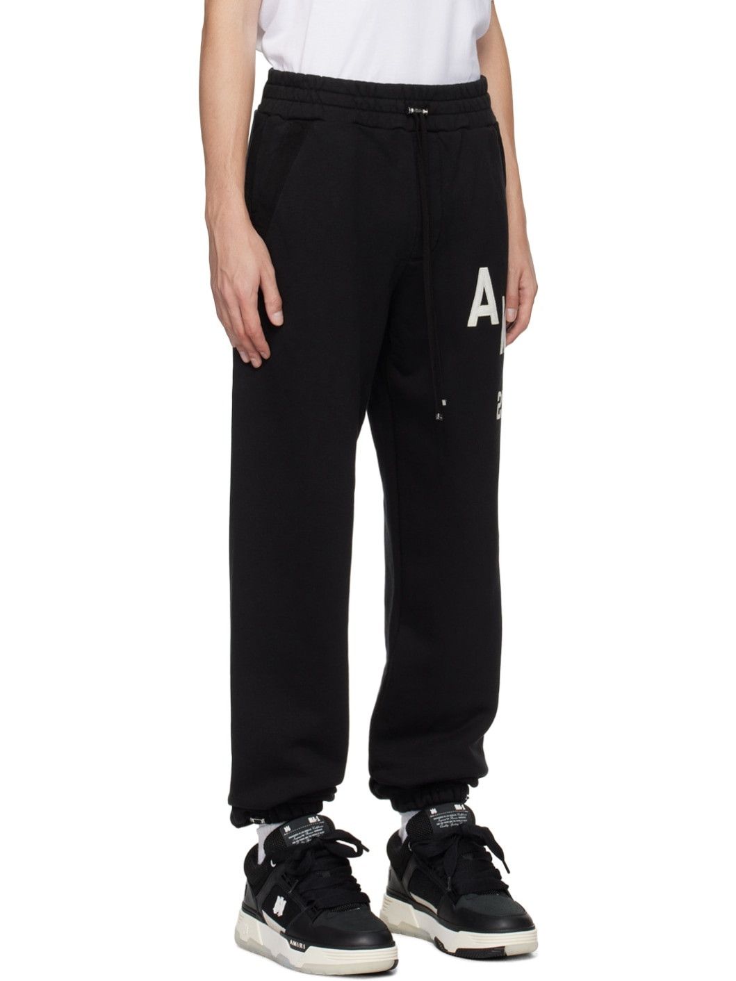 Amiri o1y0525 Logo Jogger & Sweatpant in Black Size US 30 / EU 46 - 2 Thumbnail