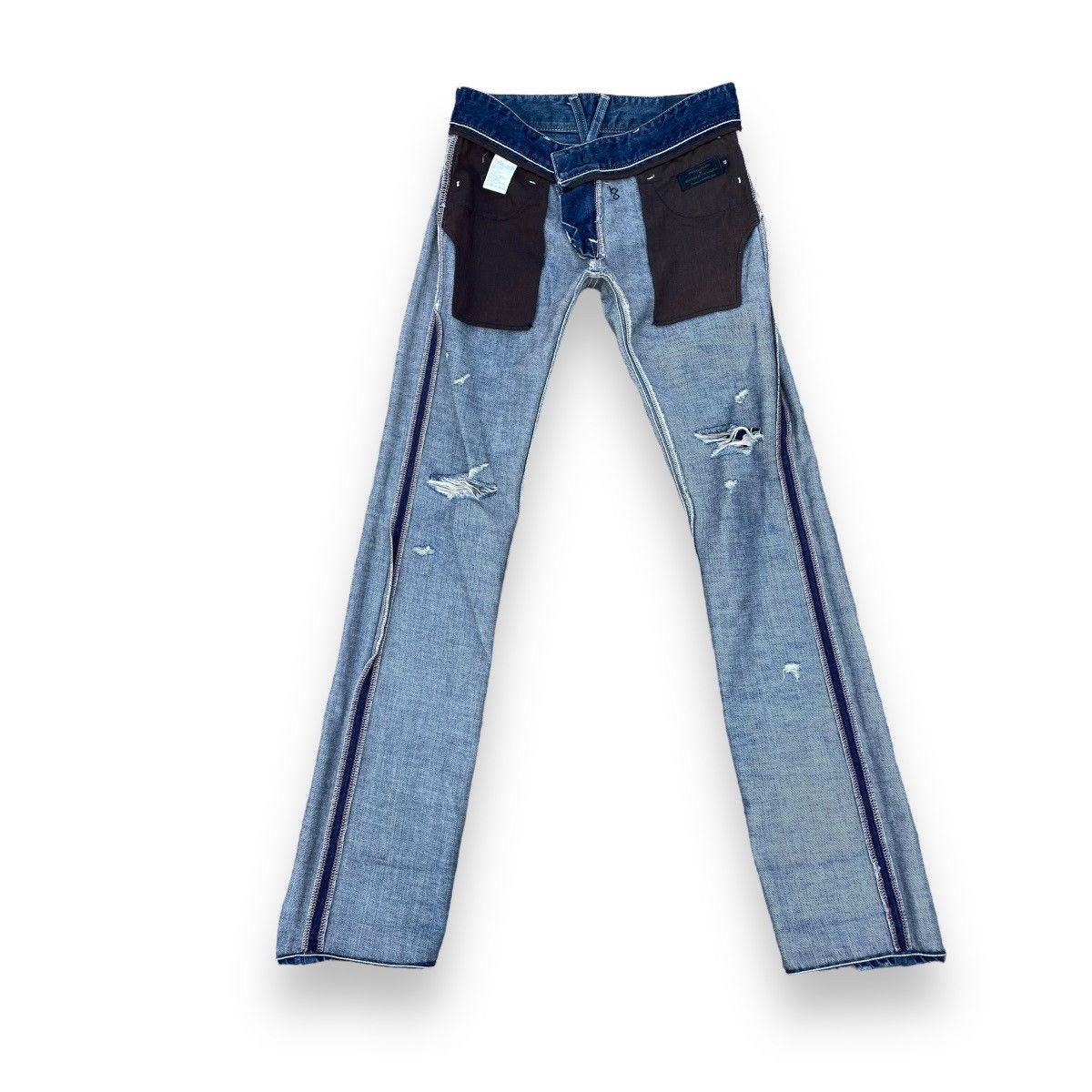 Vanquish 🇯🇵 VANQUISH x MURDER LICENSE WASHED DISTRESSED DENIM PANTS Size US 29 - 3 Thumbnail