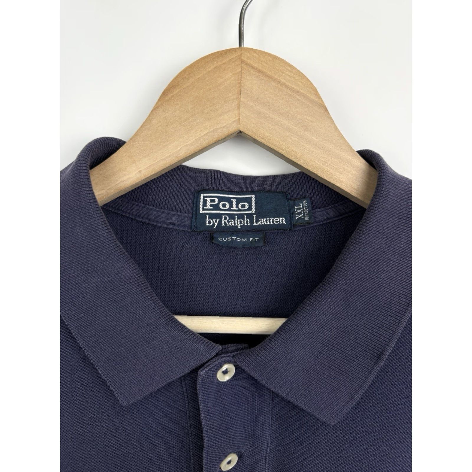 Ralph Lauren VINTAGE Polo Ralph Lauren Cricket Polo T-Shirt 90s Dark Blue XXL Mens Polo Ralph Lauren Shirt 90s Vintage Size US XXL / EU 58 / 5 - 5 Thumbnail