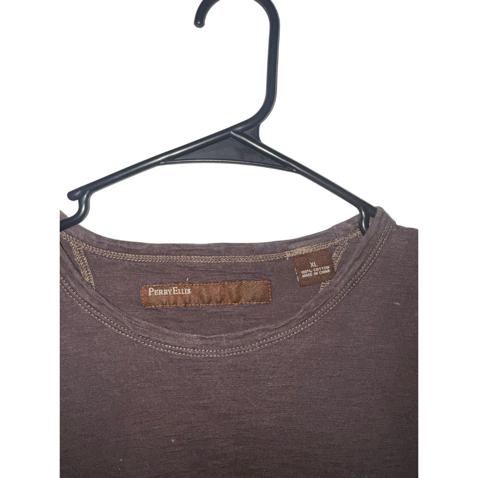 Perry Ellis Perry Ellis Men’s Brown Pocket Tshirt - Size XL Size US XL / EU 56 / 4 - 3 Thumbnail
