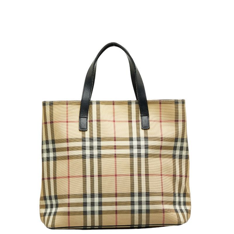Burberry Burberry Nova Check PVC Leather Handbag Plastic Handbag