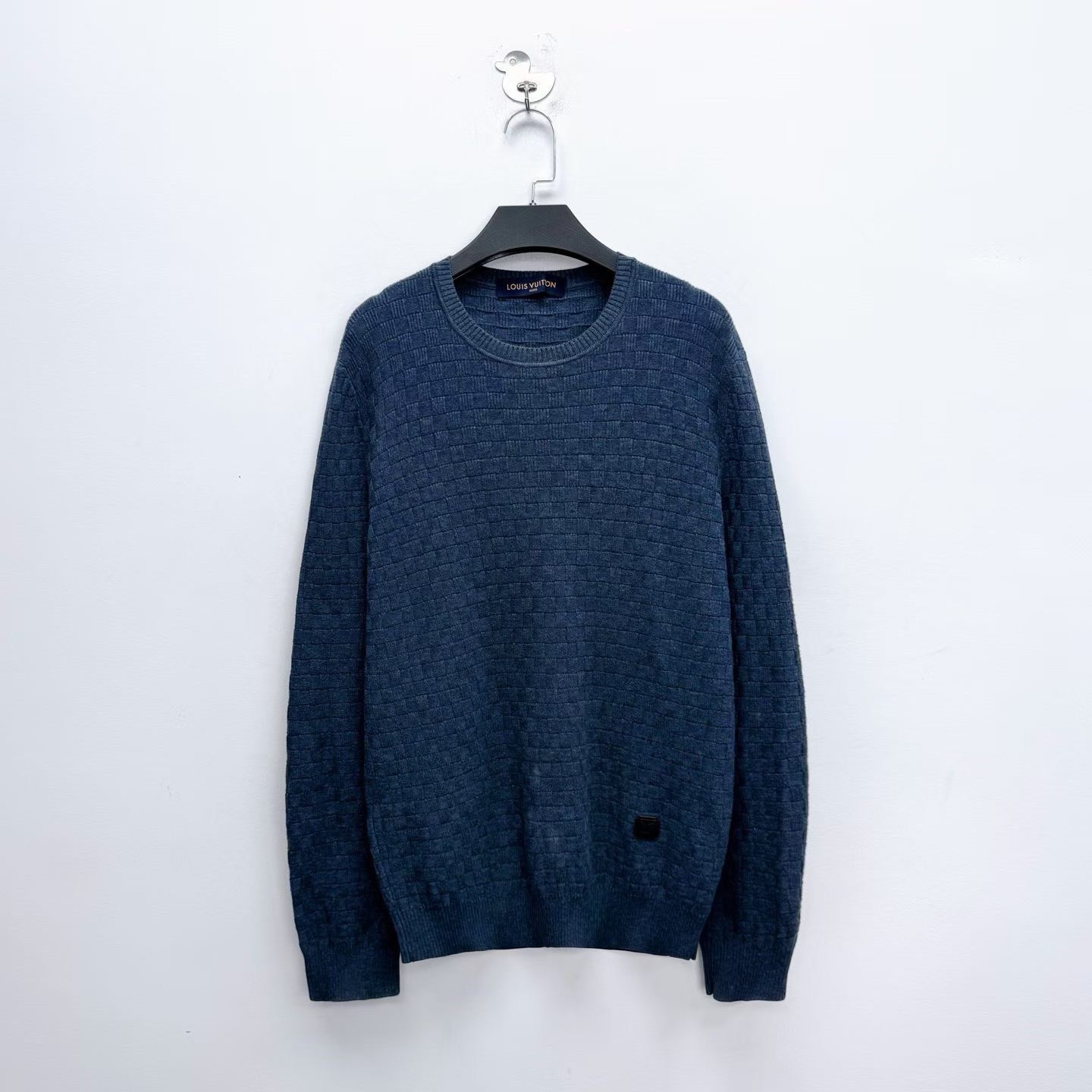 Louis Vuitton Louis Vuitton Dark Blue Wool Knit Sweater Size US M / EU 48-50 / 2 - 1 Thumbnail