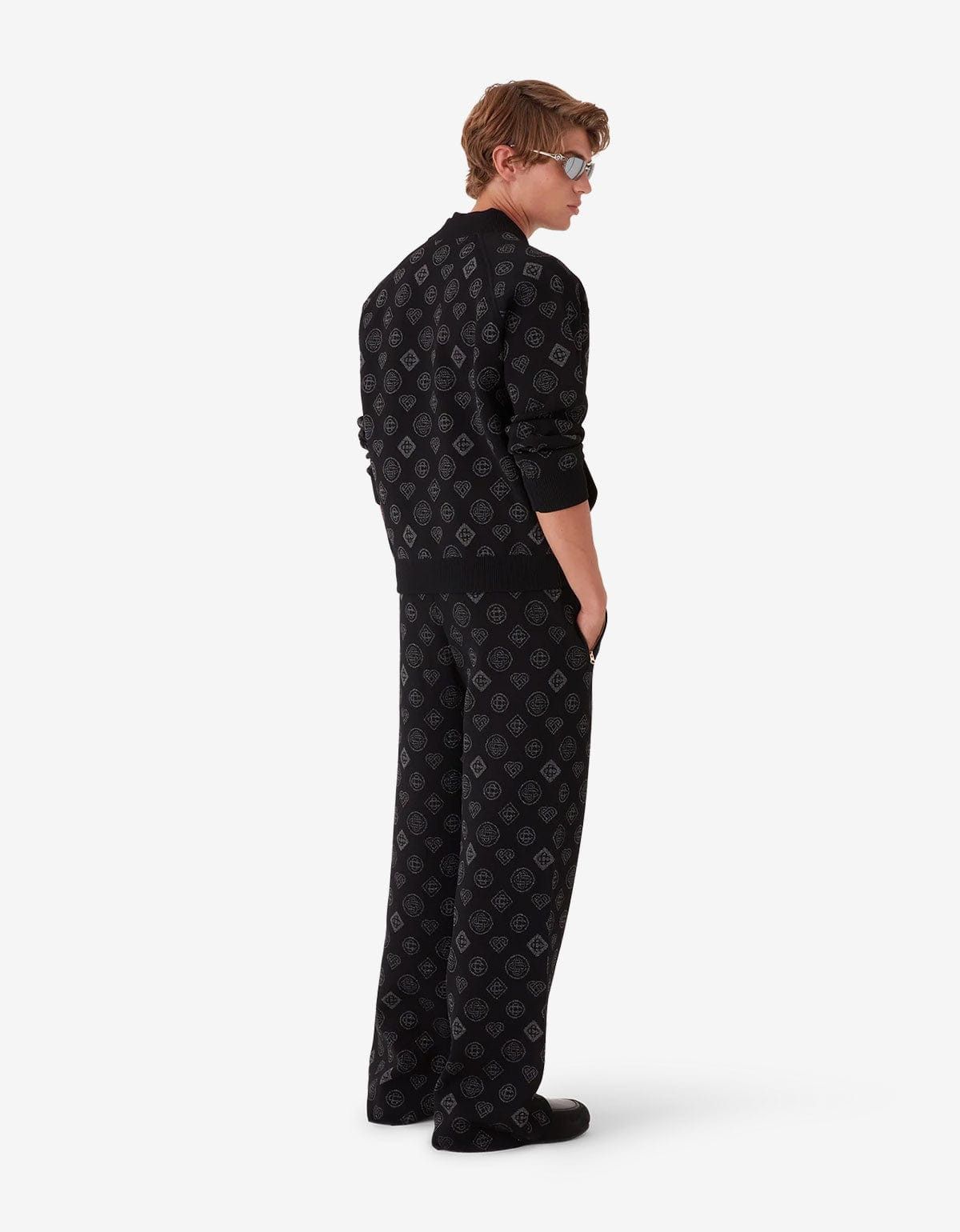 Casablanca Casblanca Black Monogram Jacquard Trousers Size US 32 / EU 48 - 4 Thumbnail