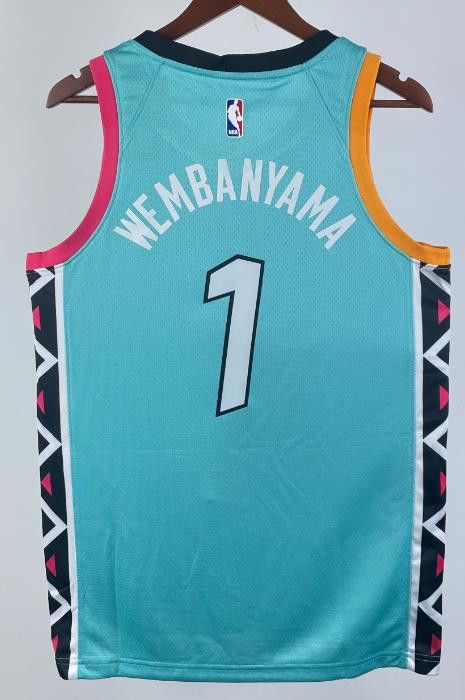 NBA 23 San Antonio Spurs #1 Wembanyama Jersey Size US S / EU 44-46 / 1 - 2 Thumbnail
