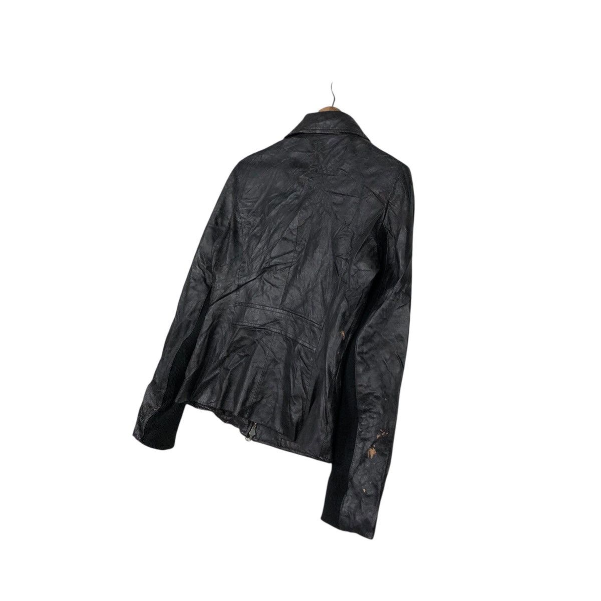 Japanese Brand 📌Vintage Soft Leather Biker Jacket Protein Cafe Racer Size M / US 6-8 / IT 42-44 - 11 Thumbnail