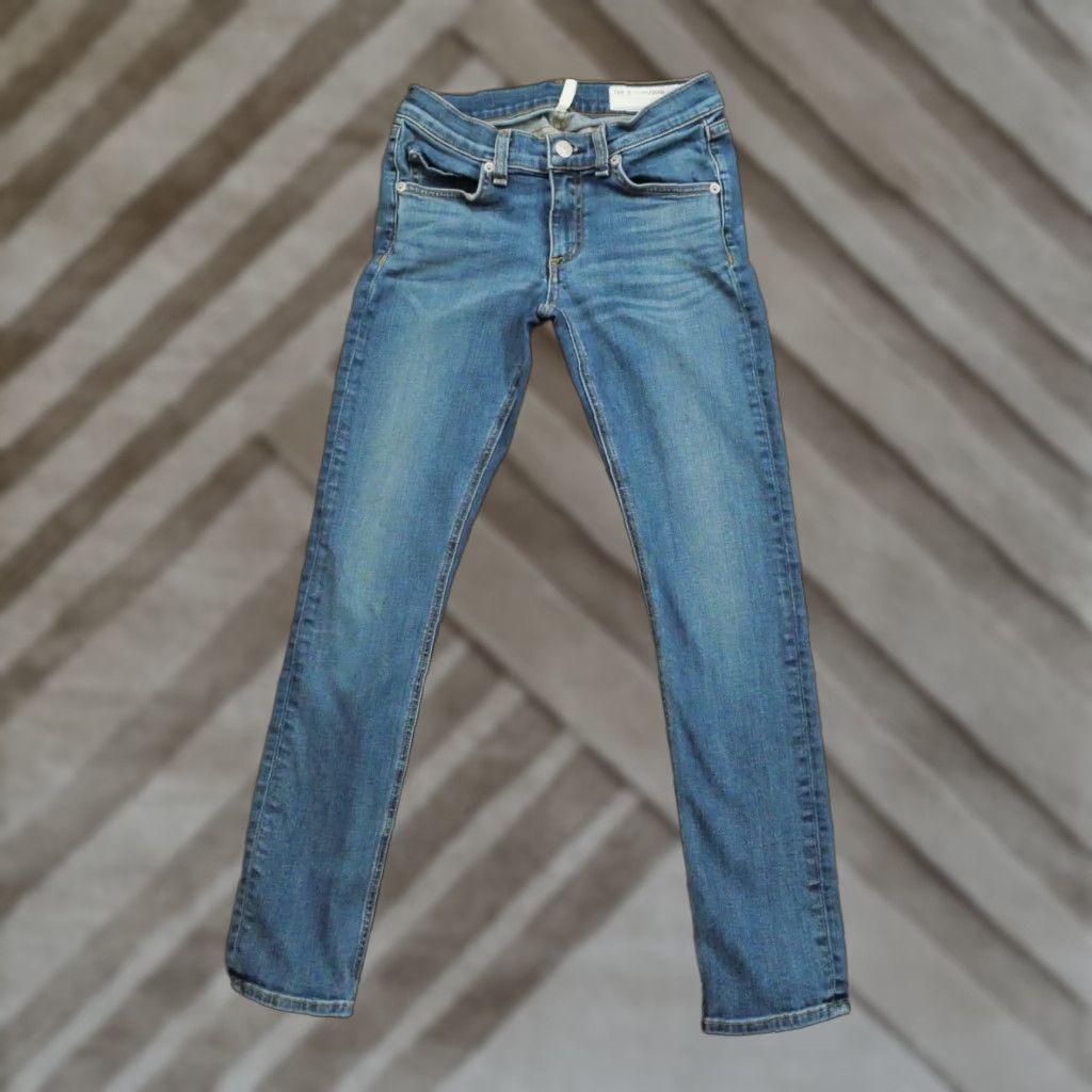 Rag & Bone rag & bone Jeans Womens Skinny Stretch Blue 25 26x26 Denim Size 42" / US 20 - 1 Thumbnail