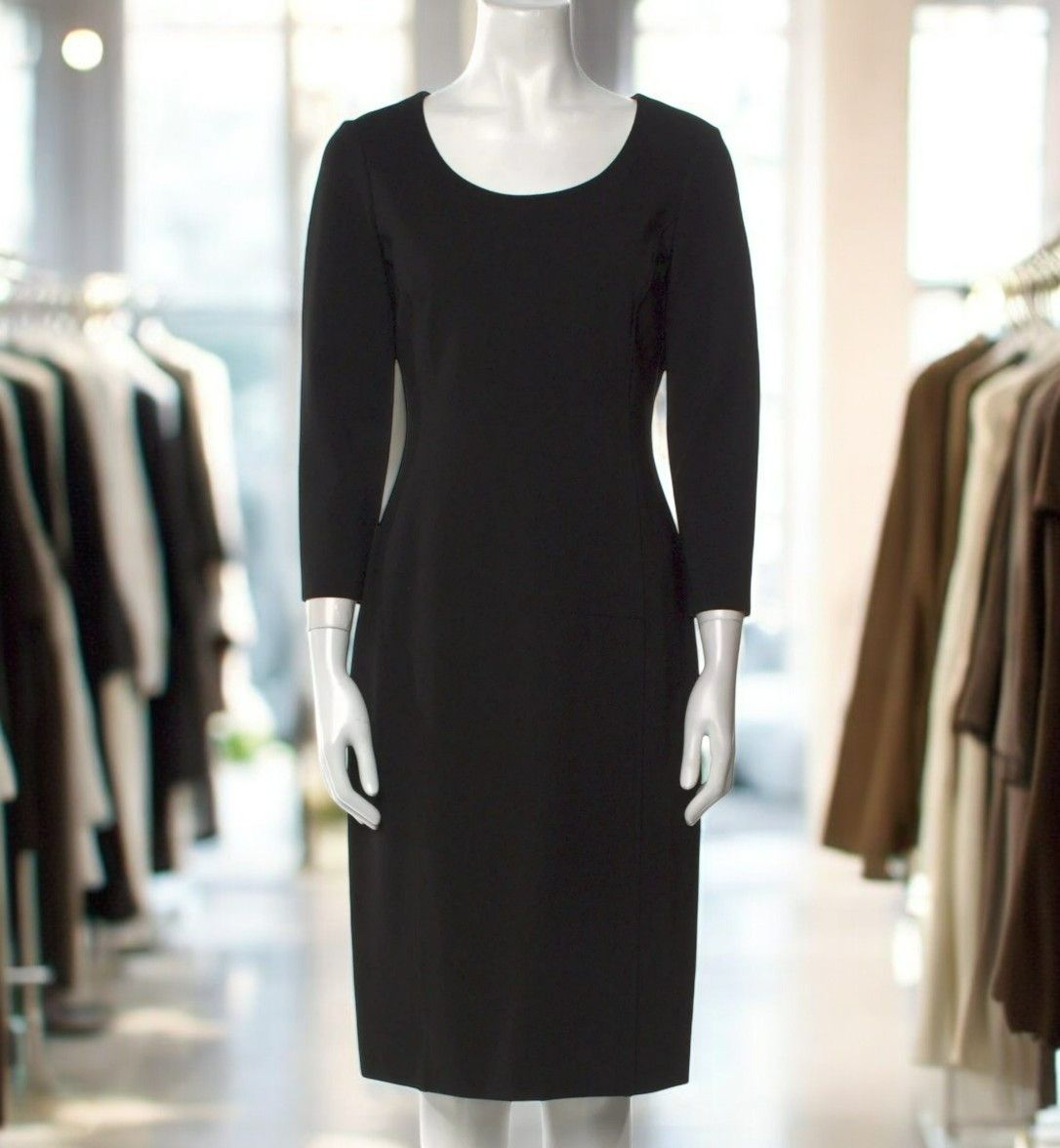 Armani Collezioni Armani Collezioni Sheath Dress – Black, Scoop Neck, Size 6 Size M / US 6-8 / IT 42-44 - 1 Thumbnail