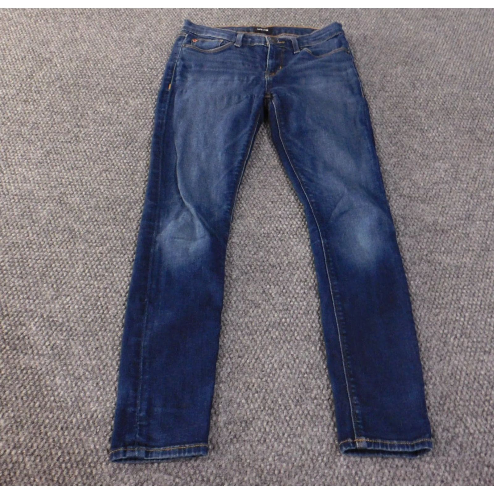 Hudson Hudson Jeans Womens 25 Skinny Kristina Stretch Denim Jeans Zipper Dark Blue 27 Inseam Womens Regular Vintage No Size 42" / US 20 - 2 Thumbnail