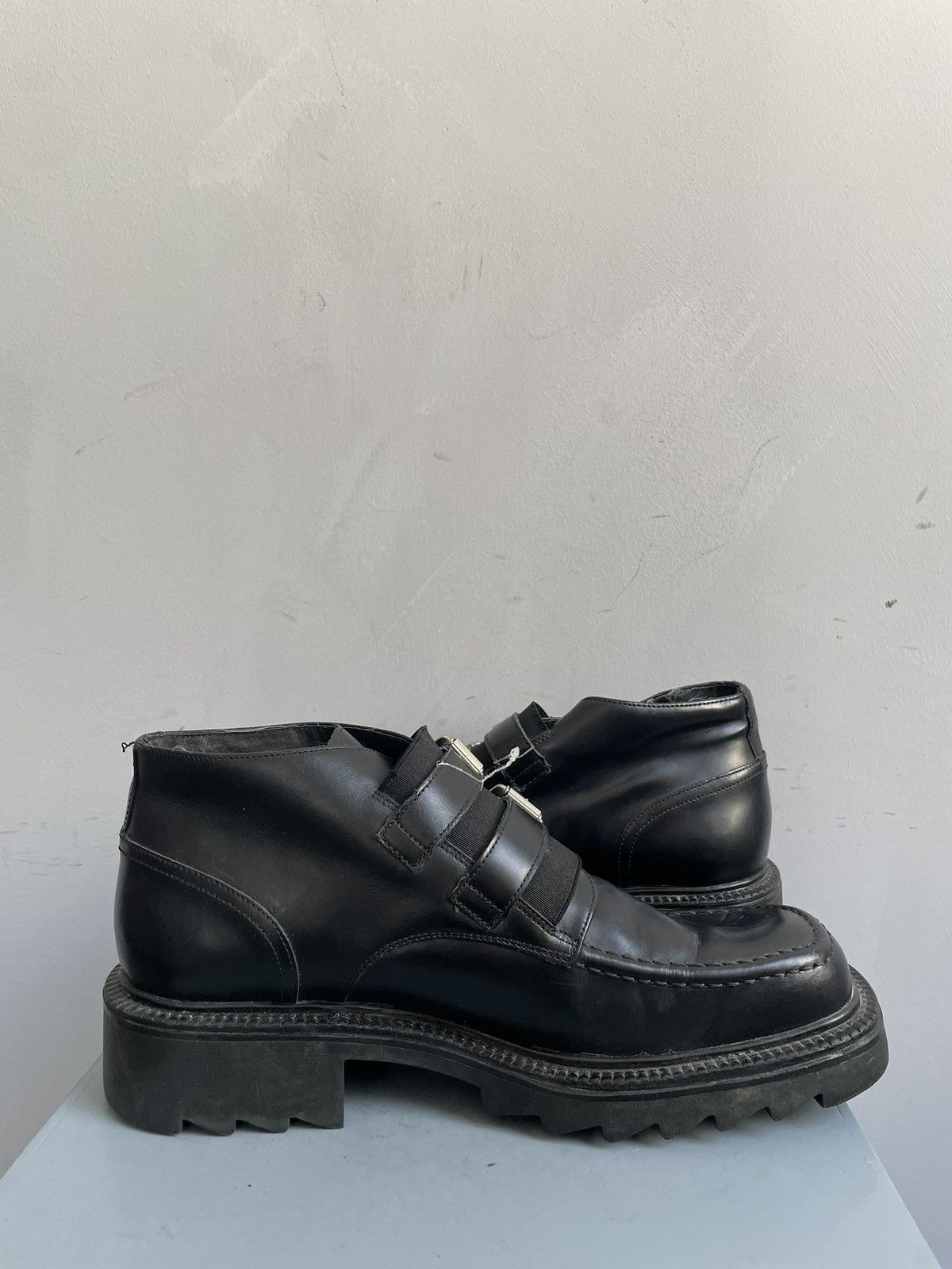 Harley Davidson Rubber platform boots y2k opium New Rock style hype Size US 10 / EU 43 - 7 Thumbnail