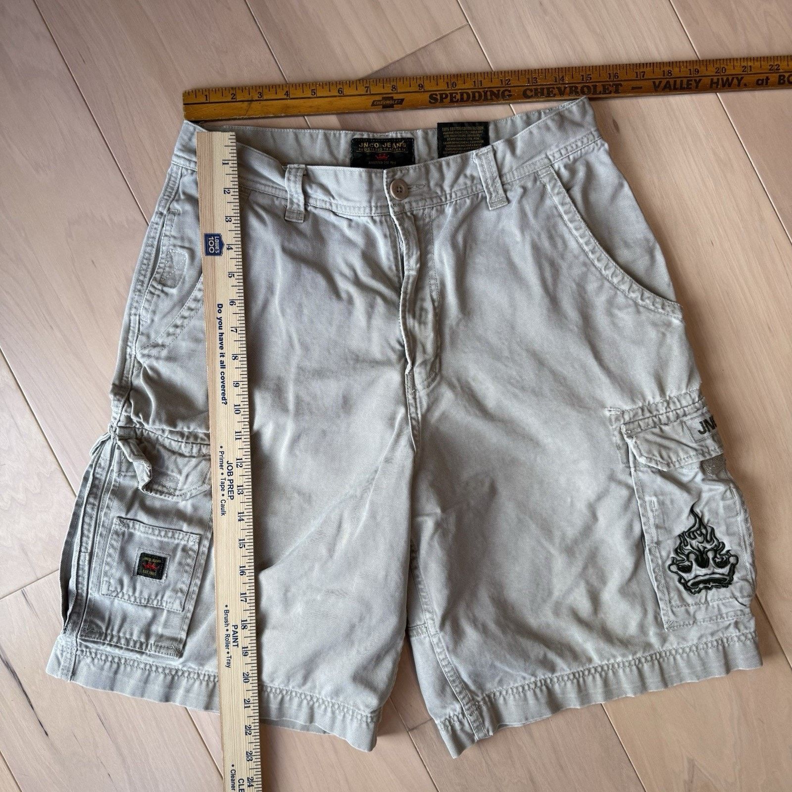 JNCO Vintage JNCO Cargo Shorts Light Khaki Y2K Baggy Streetwear Size US 30 / EU 46 - 5 Thumbnail