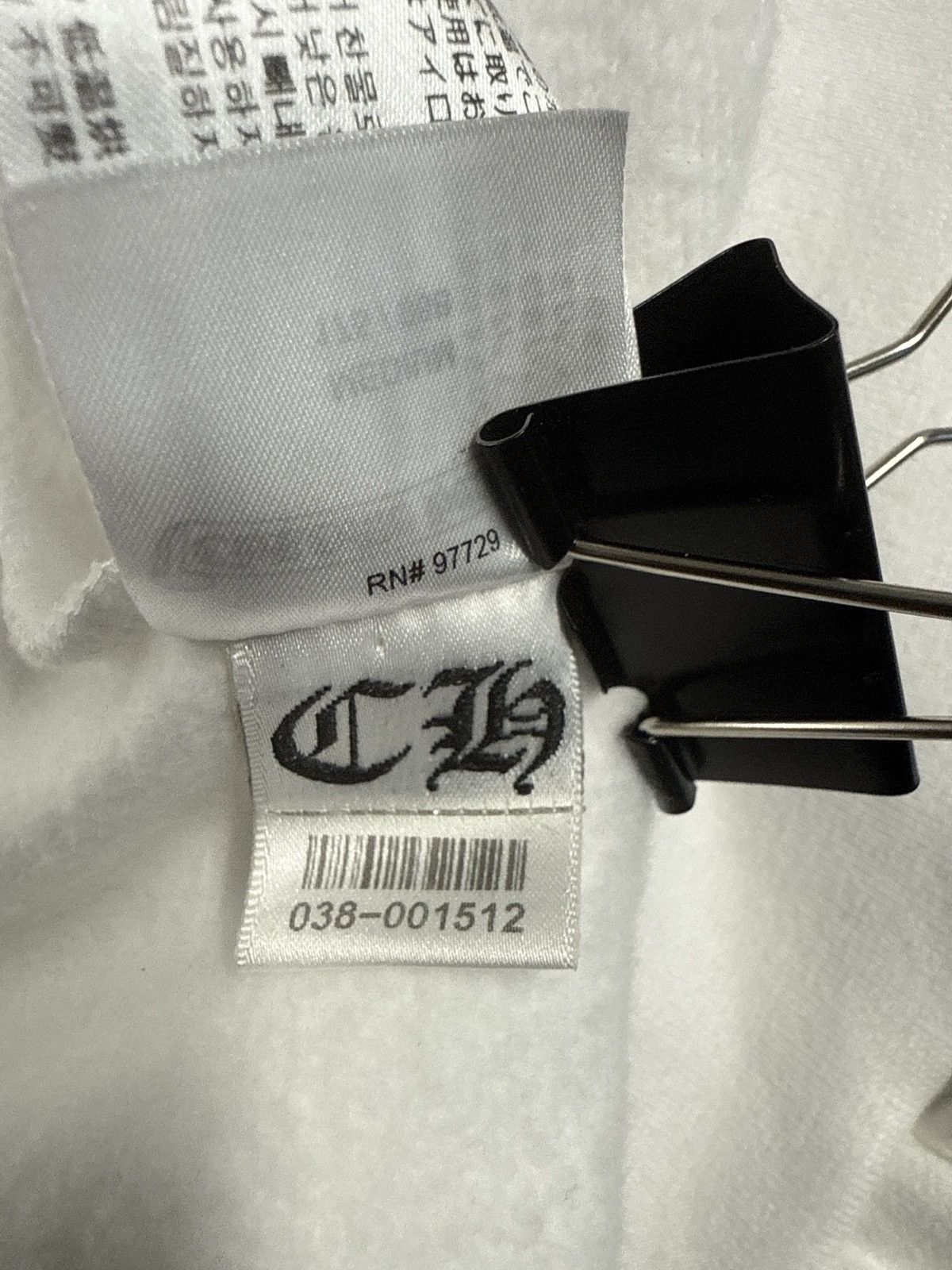 Chrome Hearts CHROME HEARTS SCRIPT ZIP UP HOODIE WHITE BLACK Size US M / EU 48-50 / 2 - 7 Thumbnail
