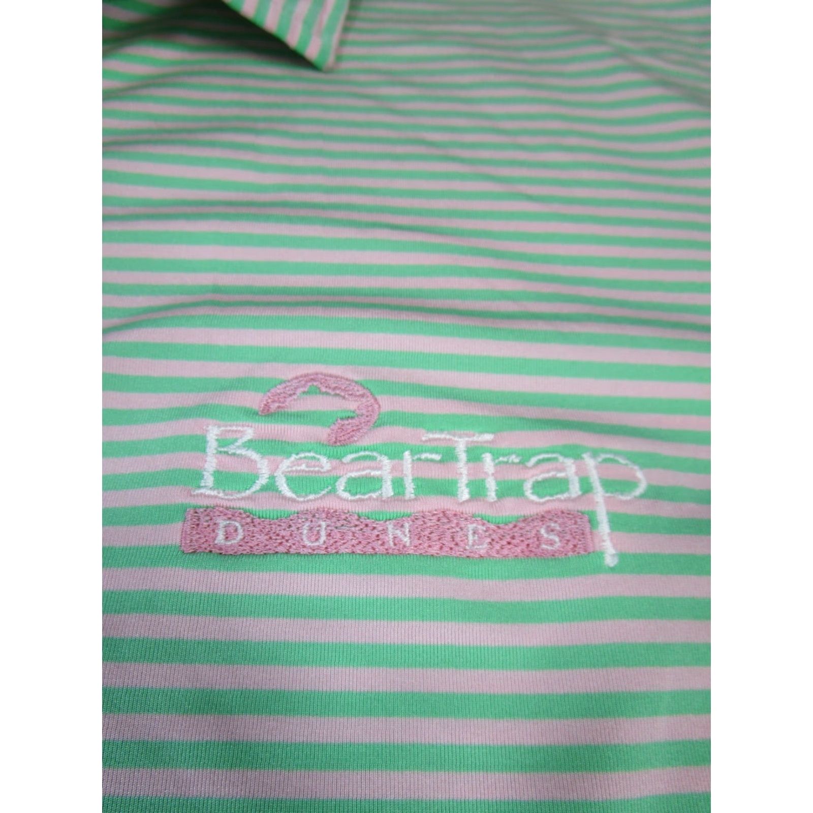 RLX Ralph Lauren RLX Ralph Lauren Polo Shirt Mens XL Green Striped Stretch Golf Polo Size US XL / EU 56 / 4 - 3 Thumbnail