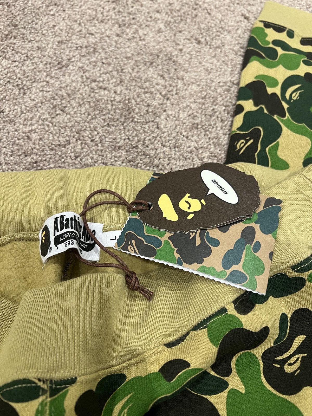 Bape ABC Camo Crystal Stone Sweat Pants Size US 32 / EU 48 - 5 Thumbnail